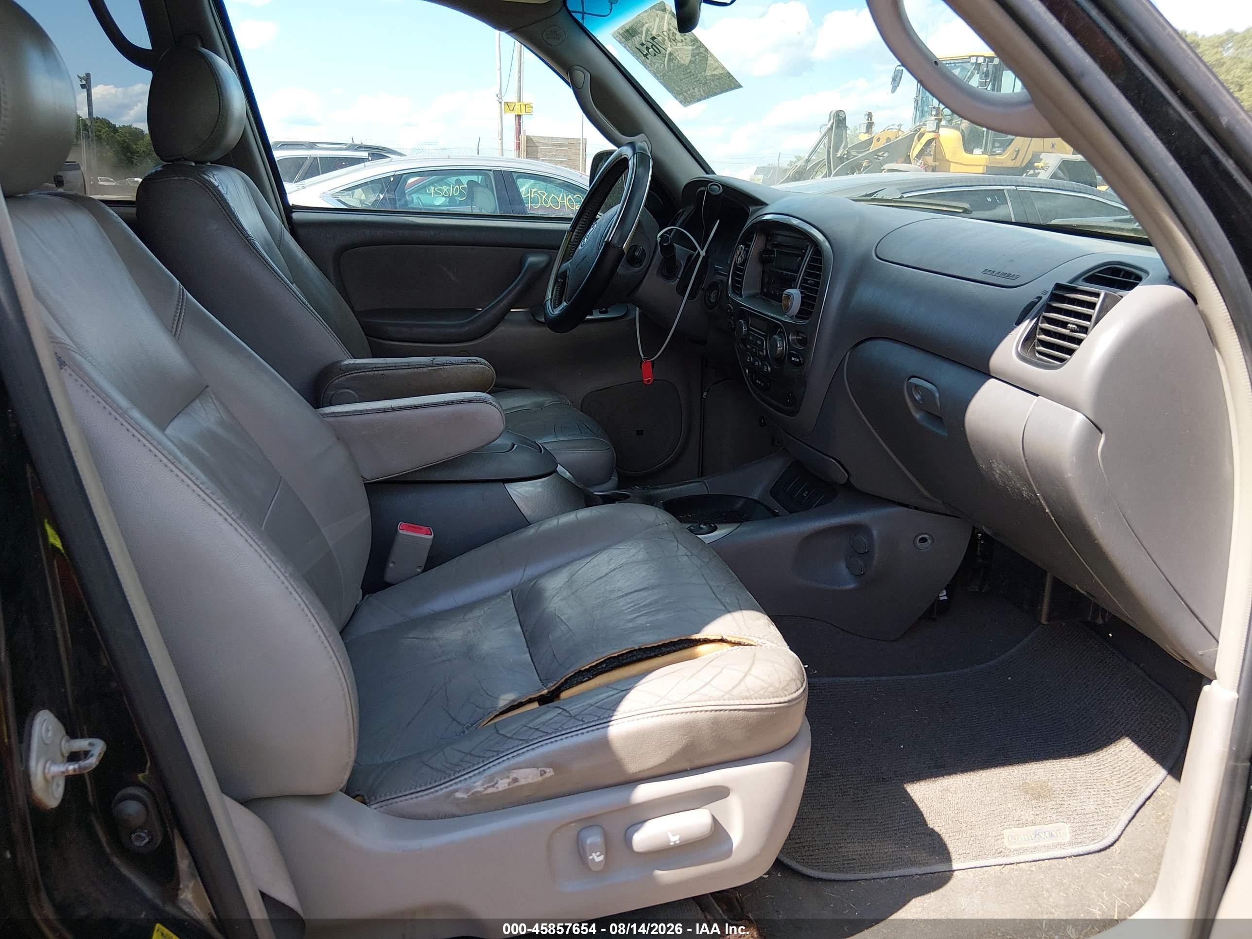 2005 Toyota Sequoia Limited V8 Black vin: 5TDBT48A55S234045