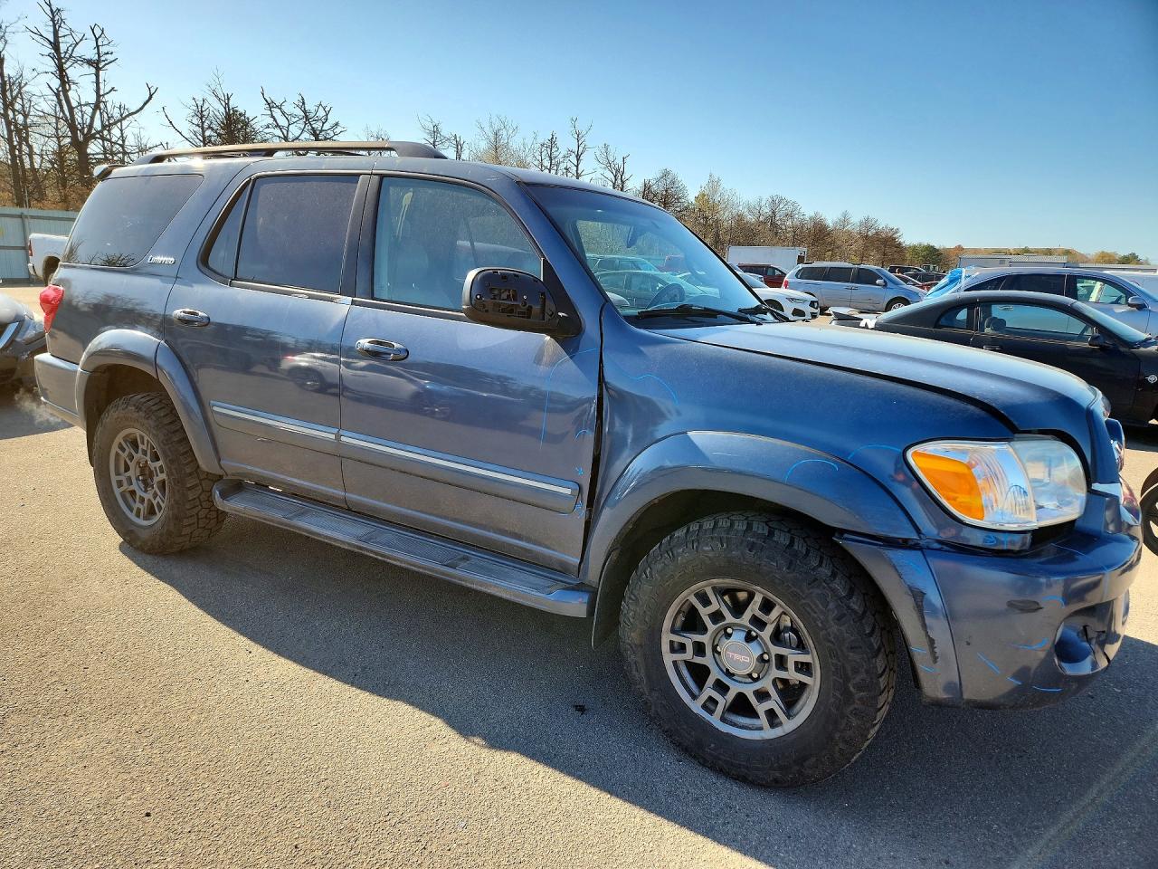 2005 Toyota Sequoia Limited Blue vin: 5TDBT48A55S234384