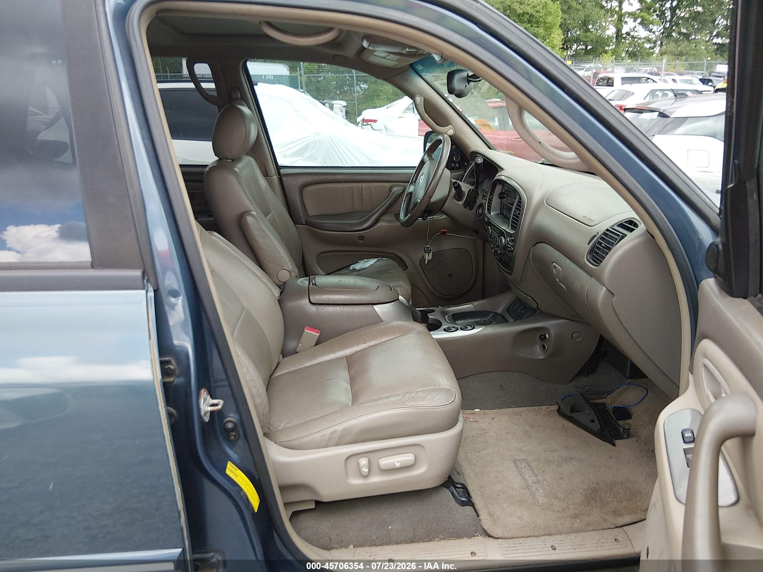 2005 Toyota Sequoia Limited V8 Blue vin: 5TDBT48A55S244252