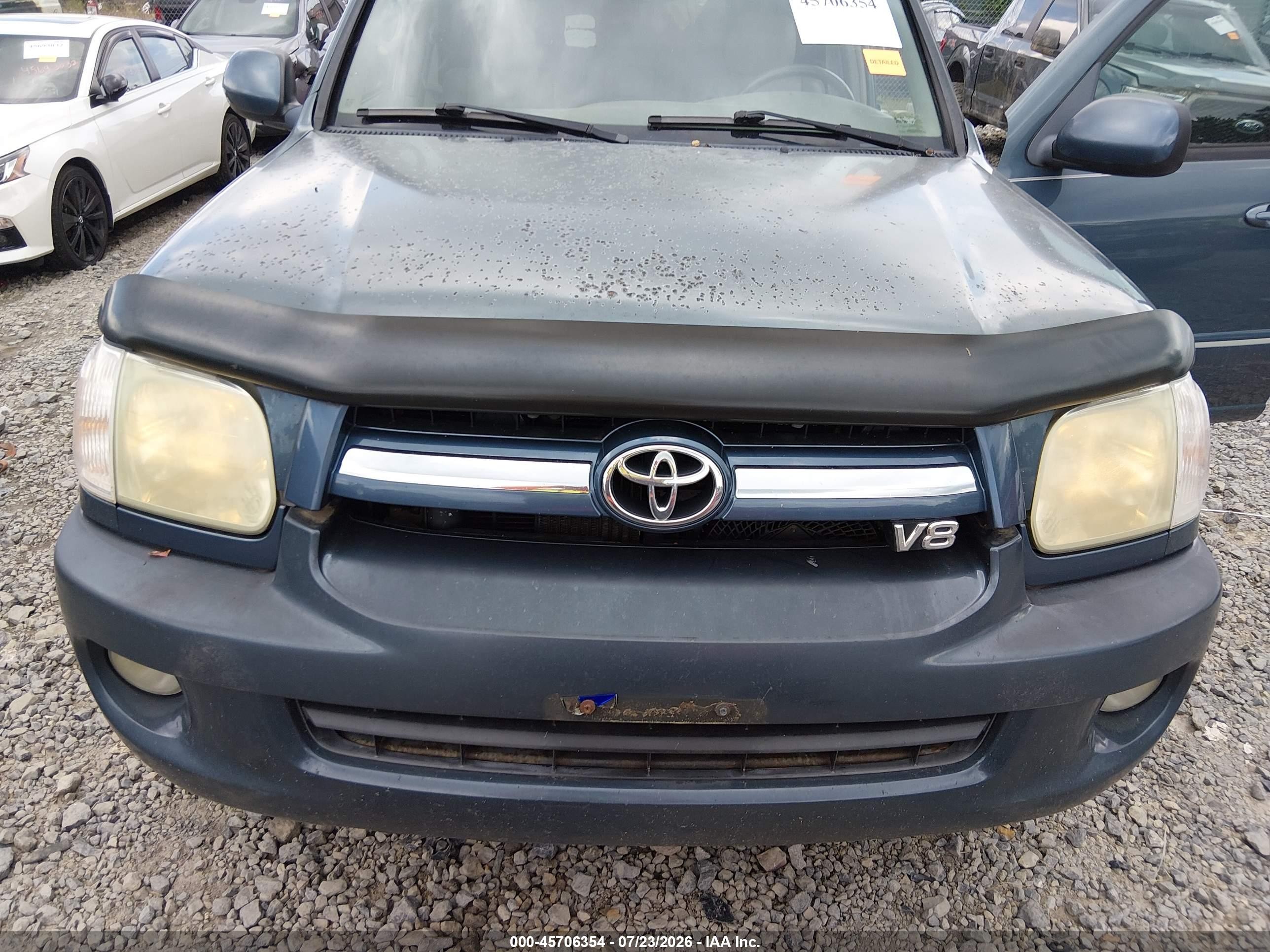 2005 Toyota Sequoia Limited V8 Blue vin: 5TDBT48A55S244252