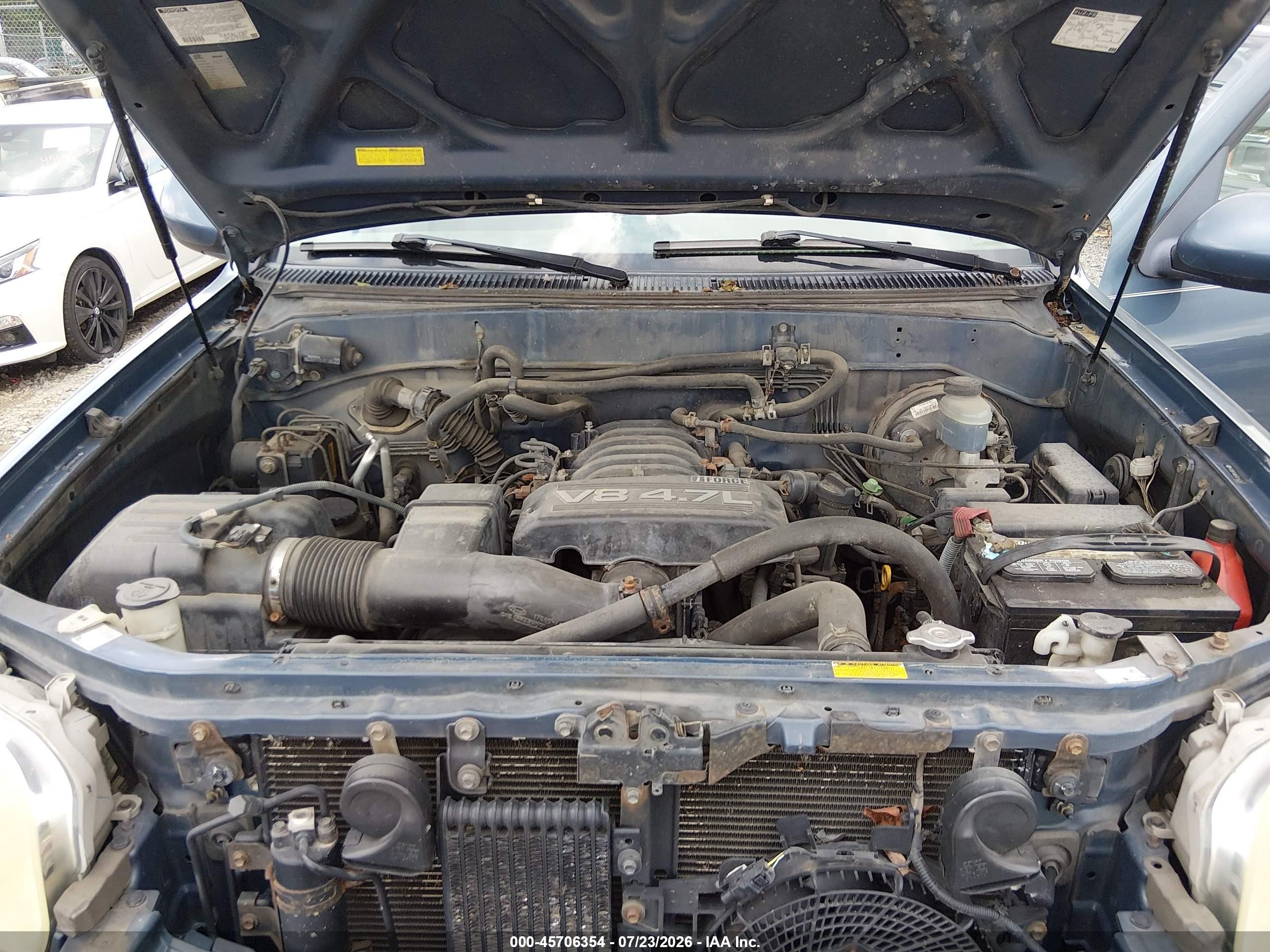 2005 Toyota Sequoia Limited V8 Blue vin: 5TDBT48A55S244252