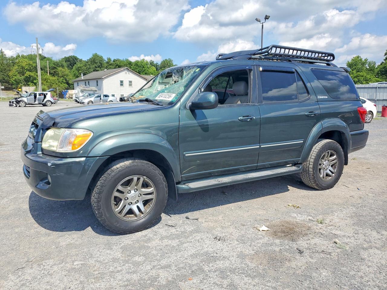 2006 Toyota Sequoia Limited Green vin: 5TDBT48A56S272621