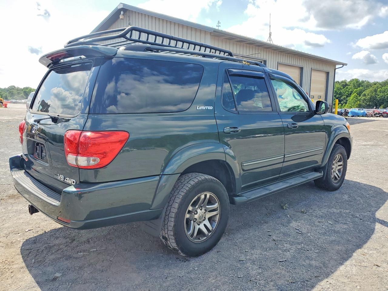 2006 Toyota Sequoia Limited Green vin: 5TDBT48A56S272621