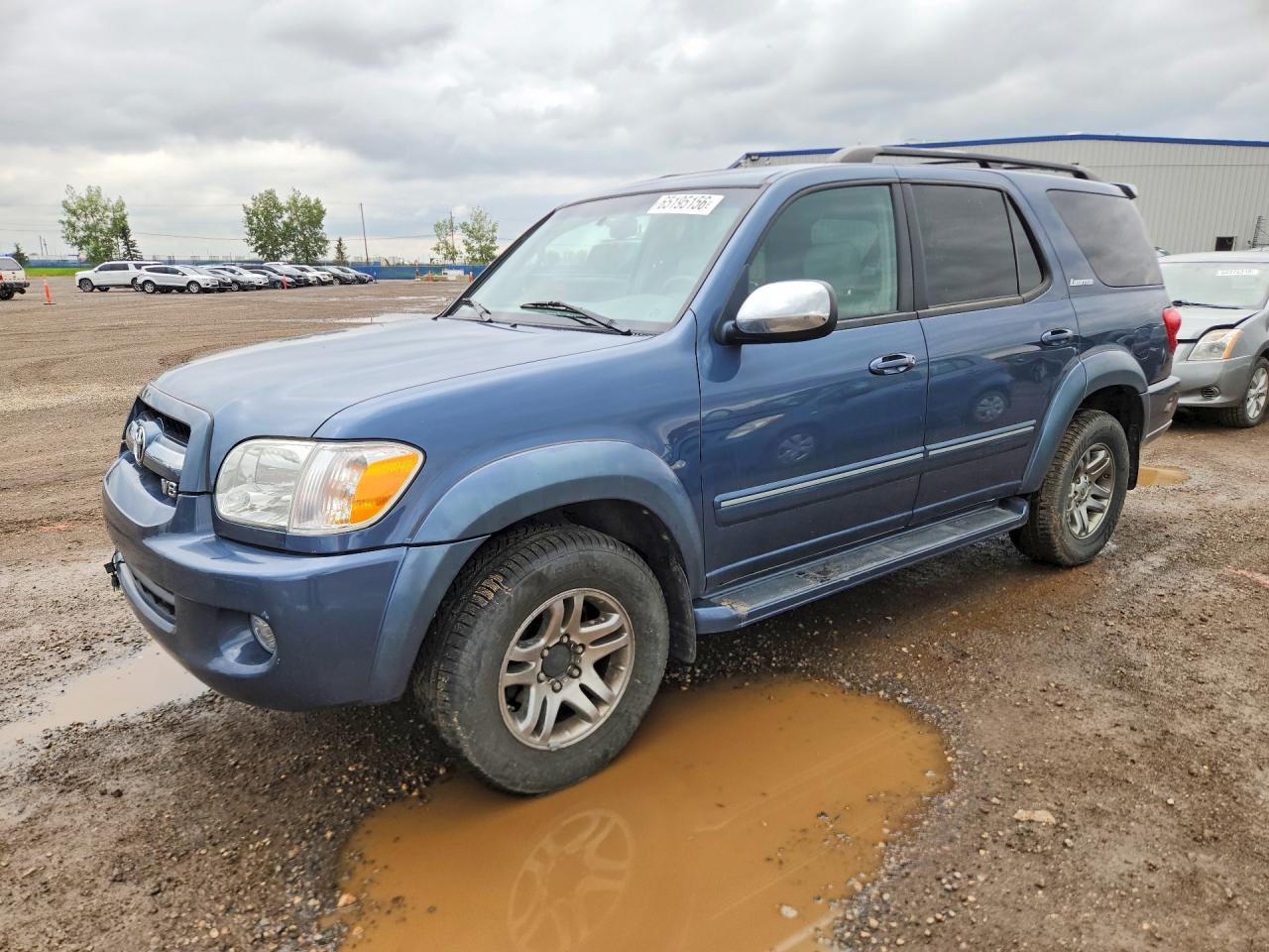 2007 Toyota Sequoia Limited Blue vin: 5TDBT48A57S288934