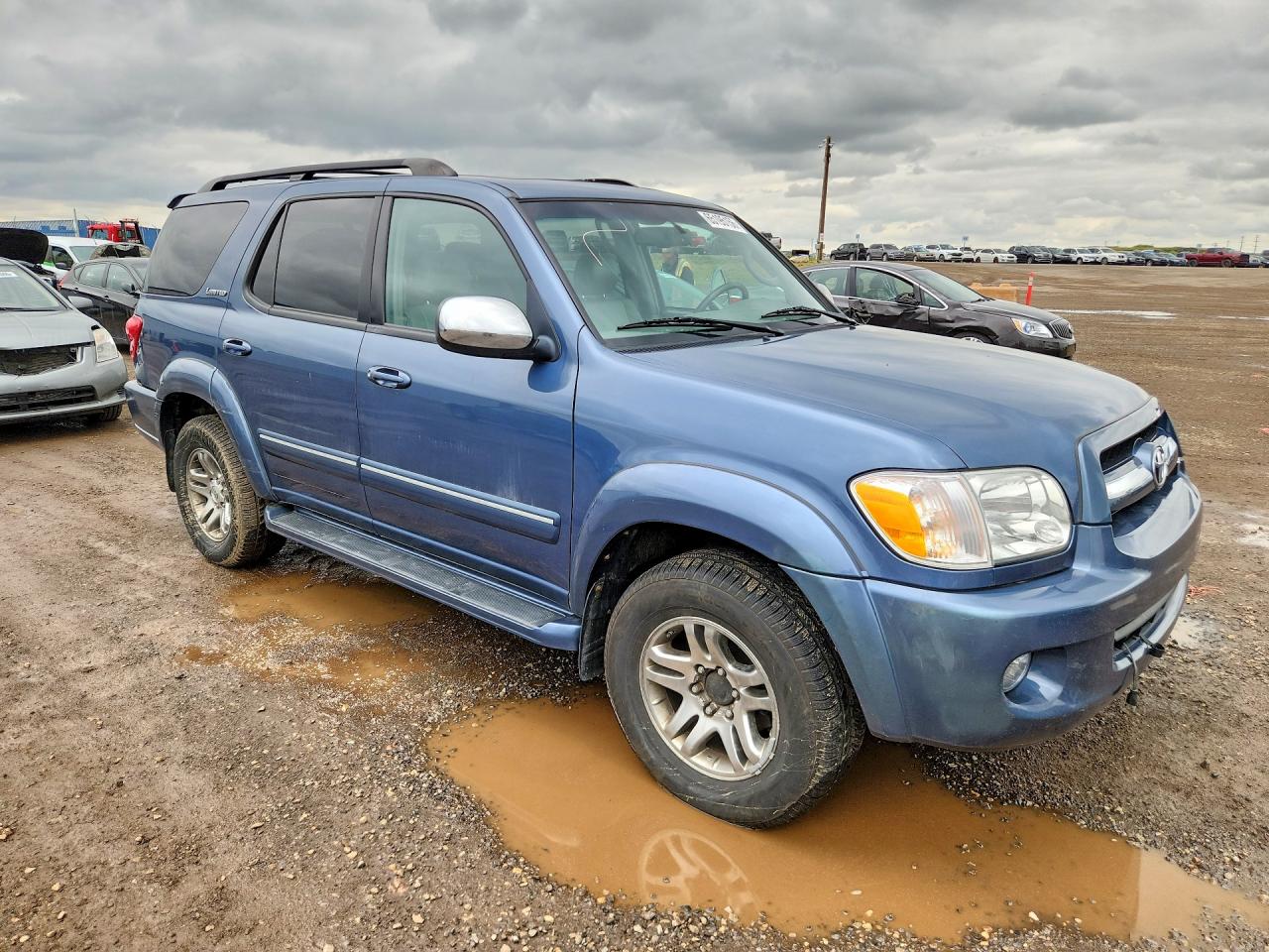 2007 Toyota Sequoia Limited Blue vin: 5TDBT48A57S288934
