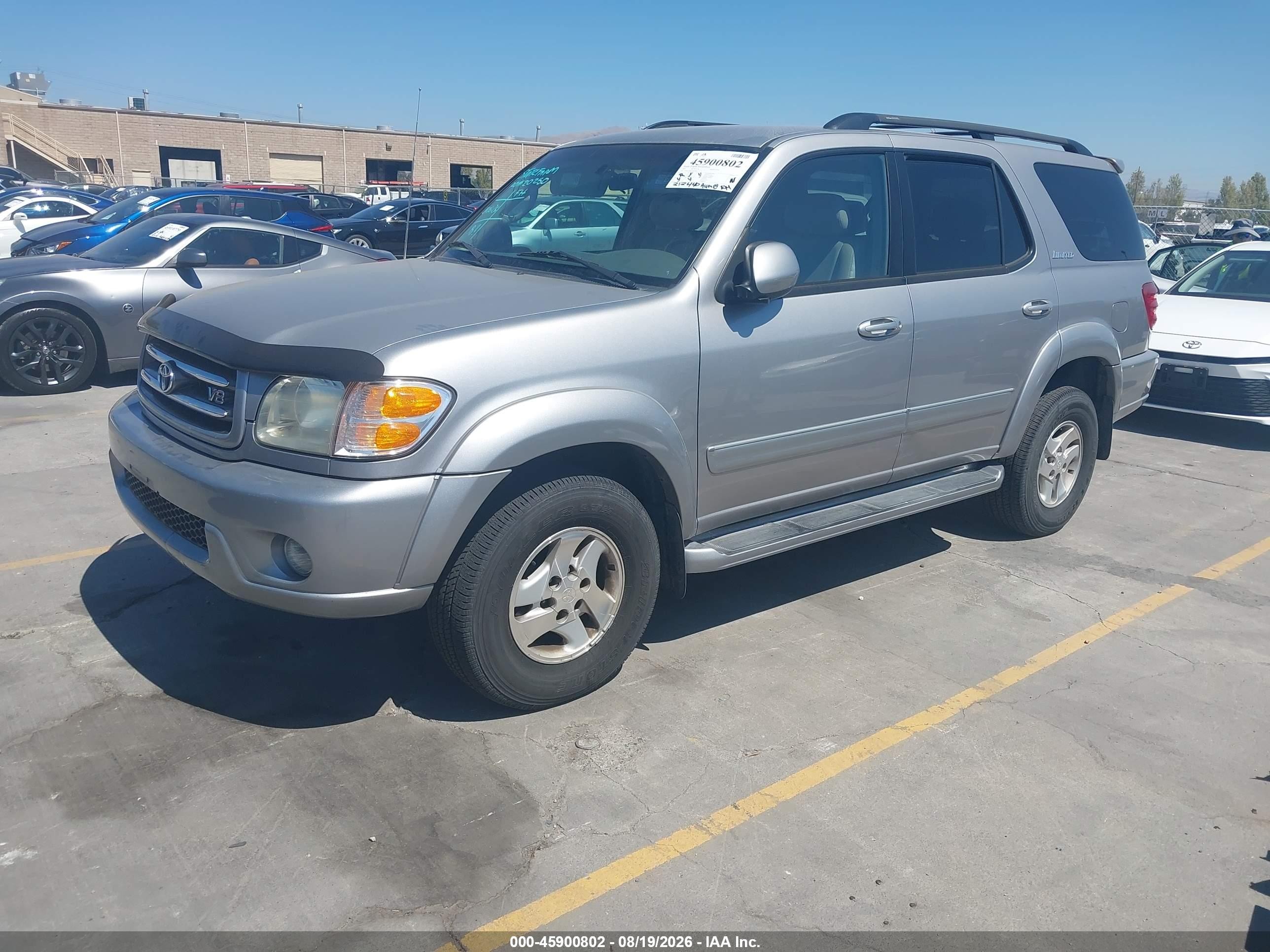 2001 Toyota Sequoia Limited V8 Gray vin: 5TDBT48A61S036844