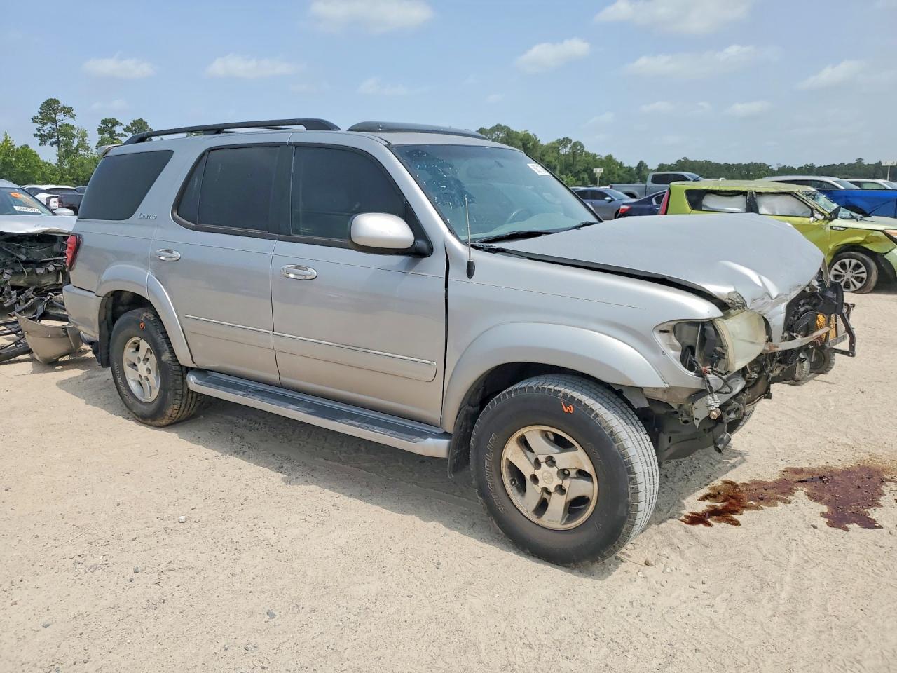 2001 Toyota Sequoia Limited Silver vin: 5TDBT48A61S055796