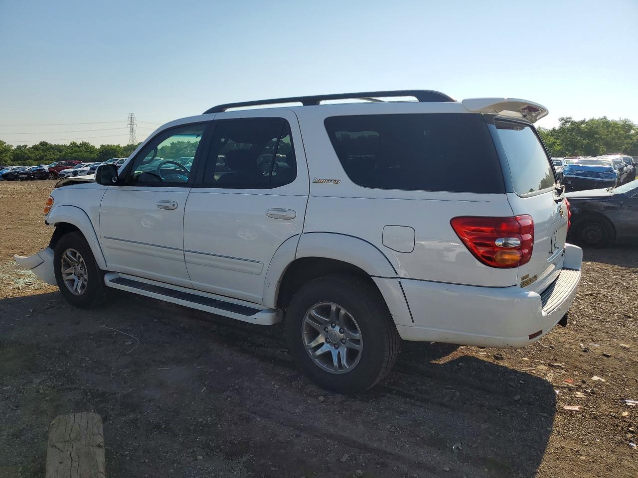 2004 Toyota Sequoia Limited White vin: 5TDBT48A64S222629