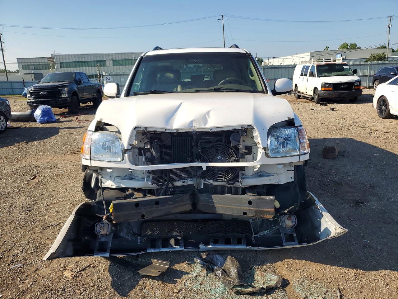 2004 Toyota Sequoia Limited White vin: 5TDBT48A64S222629