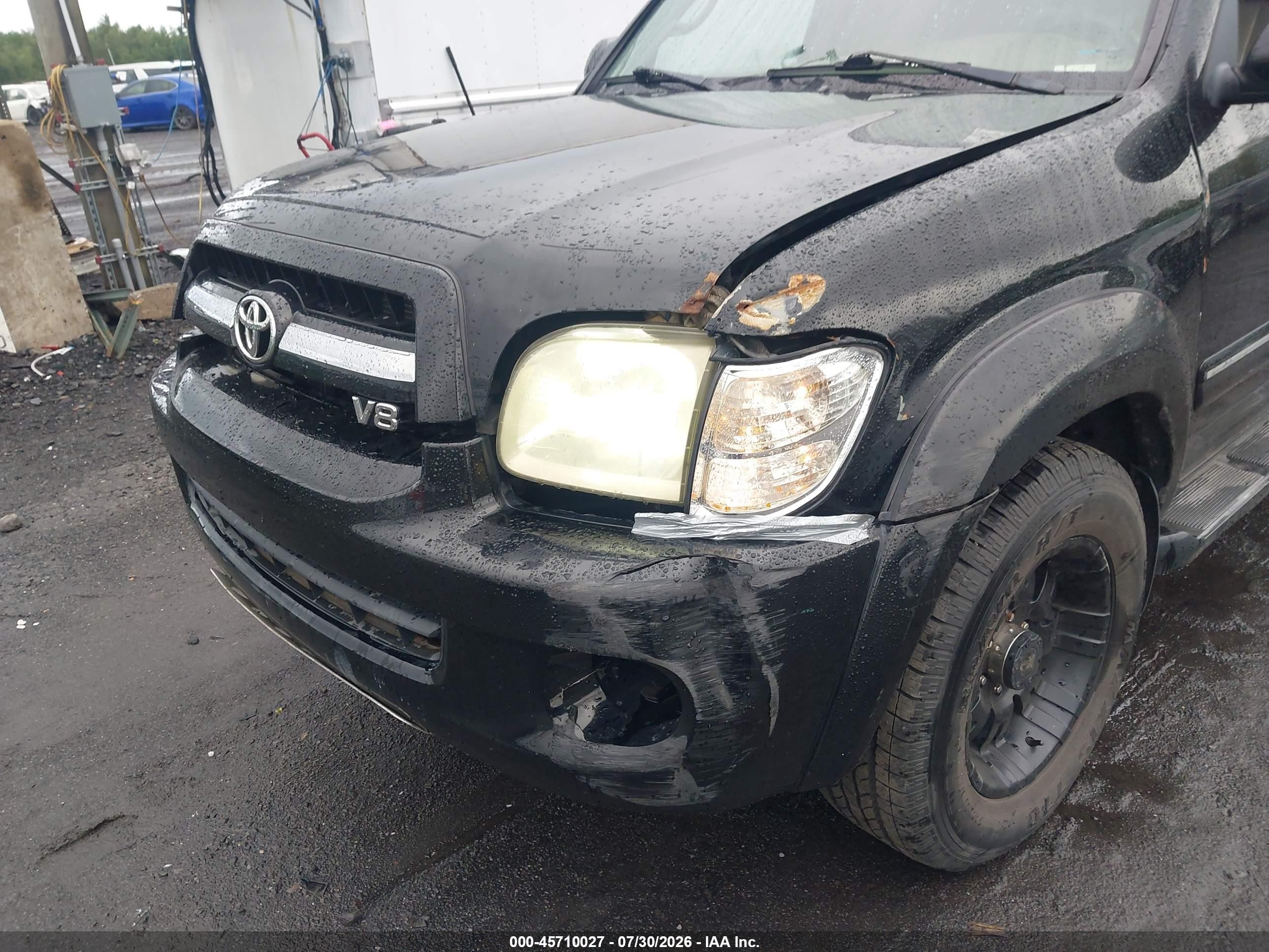 2005 Toyota Sequoia Limited V8 Black vin: 5TDBT48A65S248858