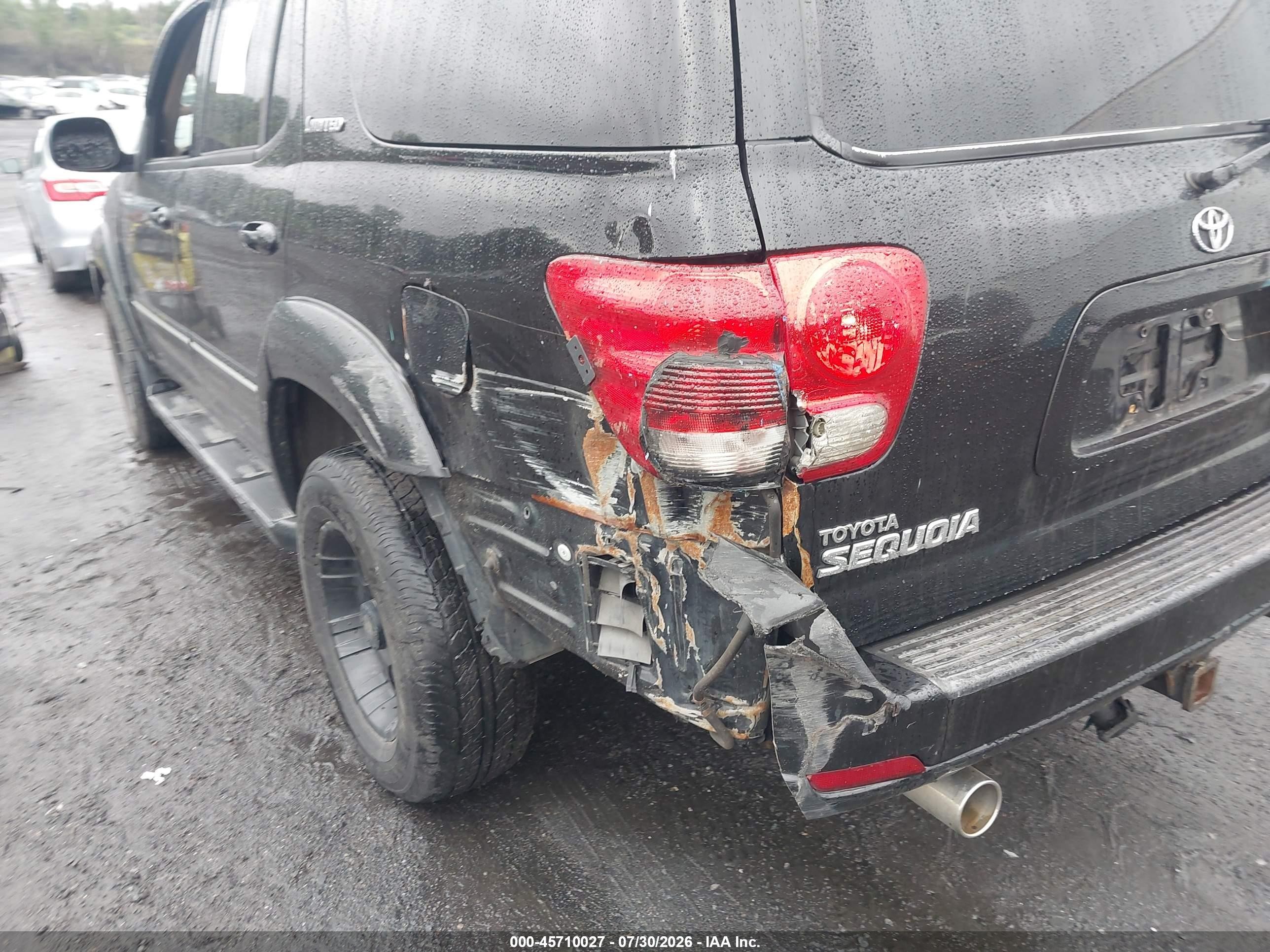 2005 Toyota Sequoia Limited V8 Black vin: 5TDBT48A65S248858