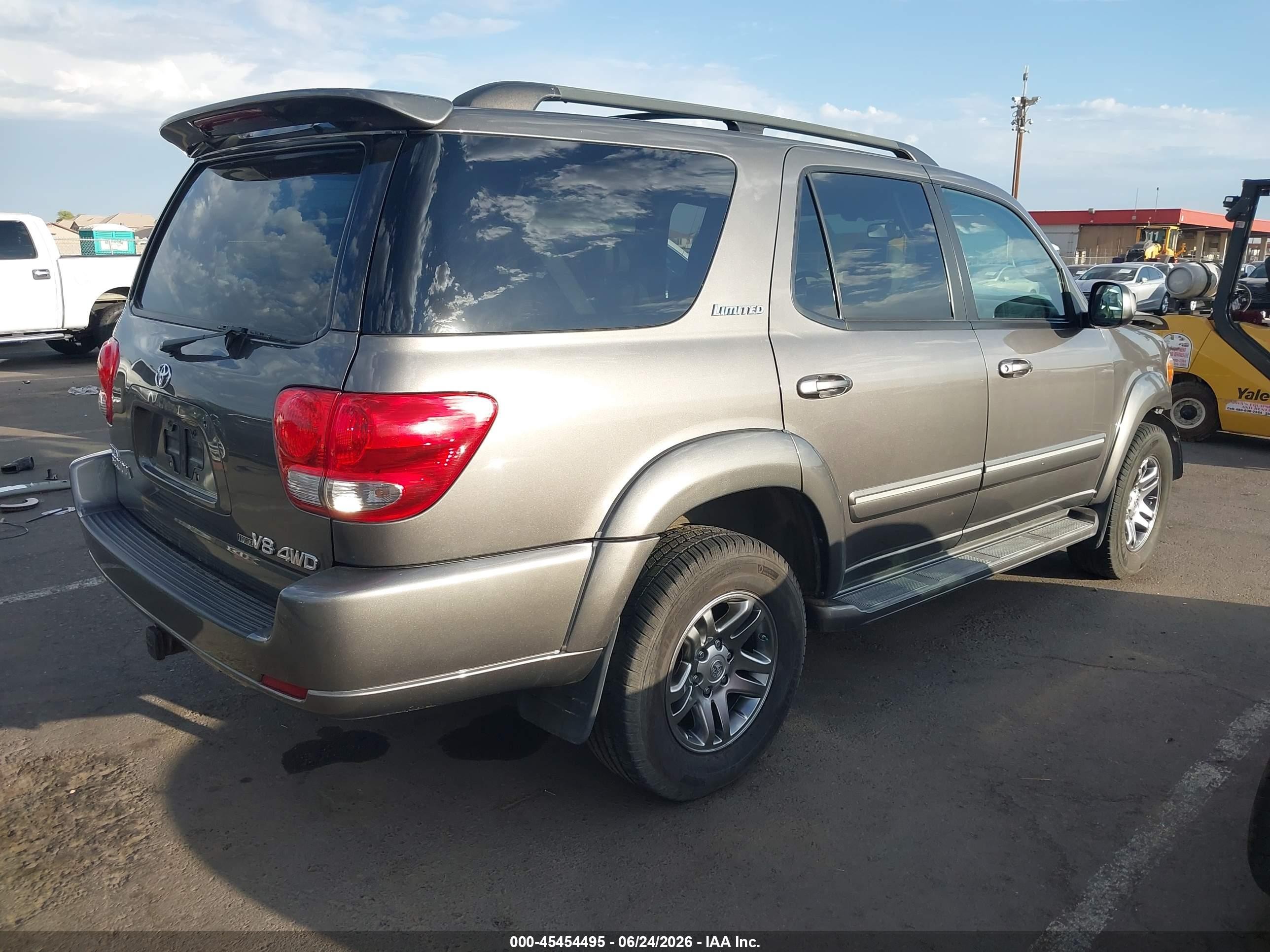 2006 Toyota Sequoia Limited V8 Gray vin: 5TDBT48A66S274426