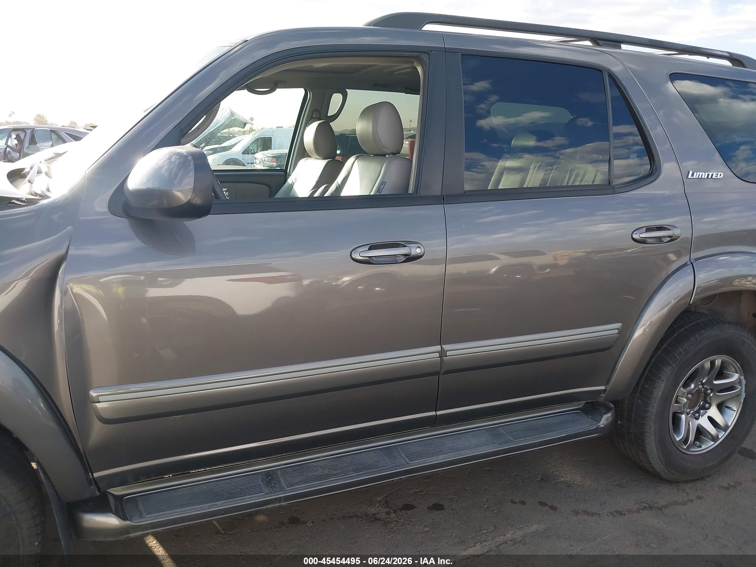2006 Toyota Sequoia Limited V8 Gray vin: 5TDBT48A66S274426
