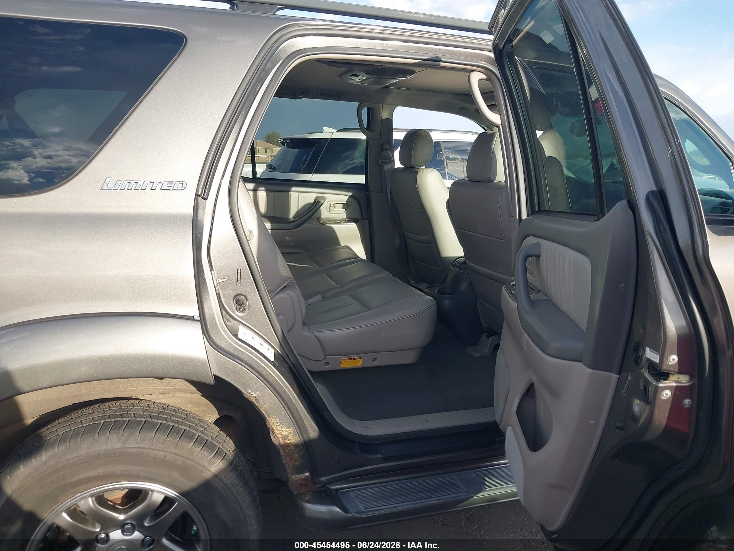 2006 Toyota Sequoia Limited V8 Gray vin: 5TDBT48A66S274426