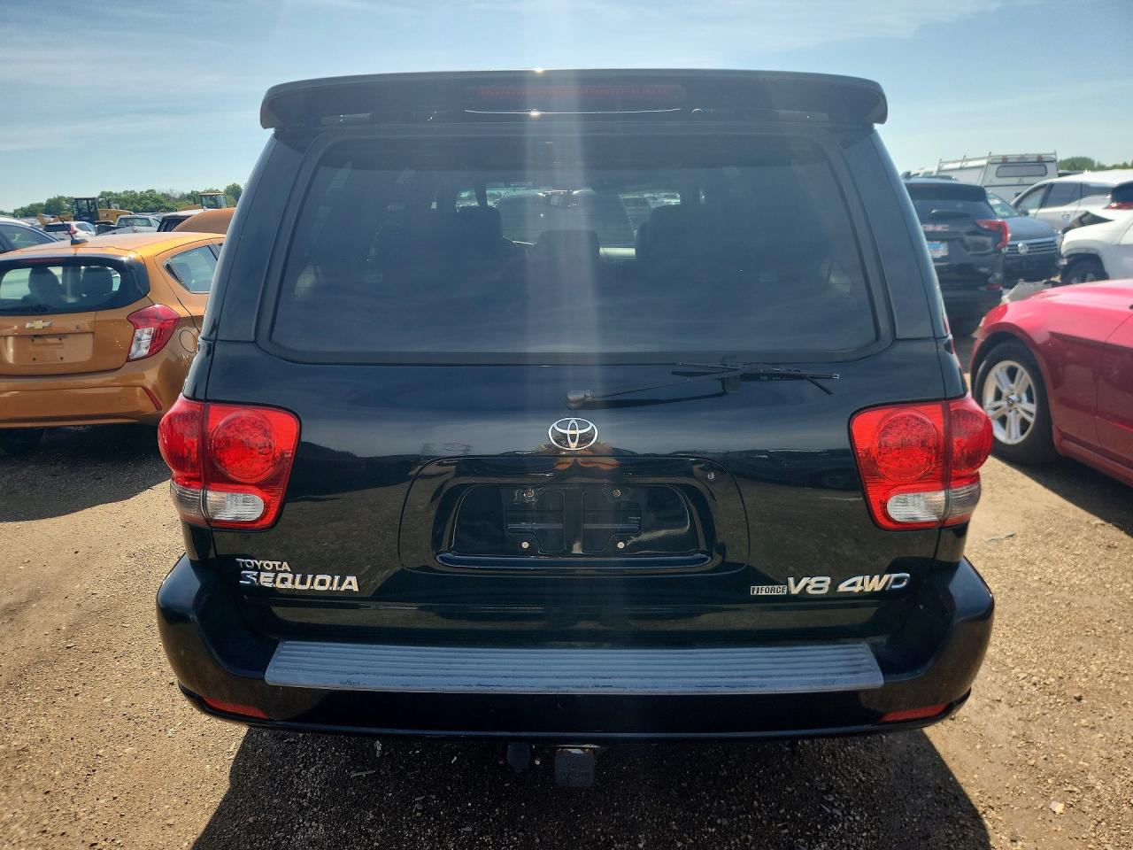 2006 Toyota Sequoia Limited Black vin: 5TDBT48A66S275284