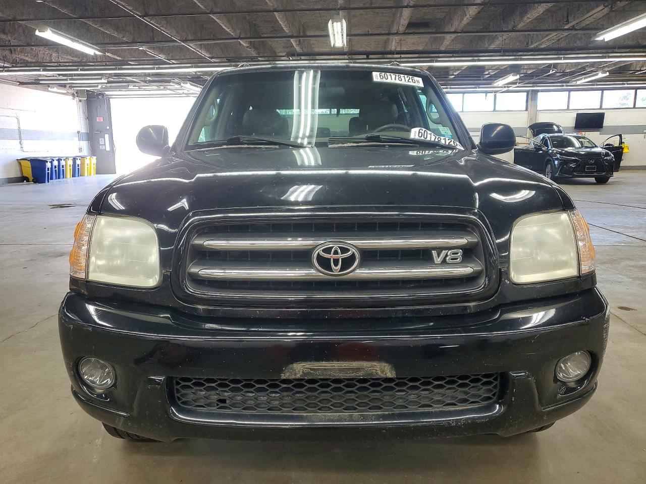 2001 Toyota Sequoia Limited Black vin: 5TDBT48A71S013458