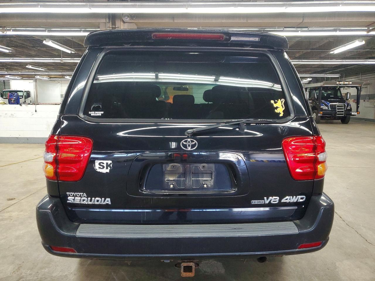2001 Toyota Sequoia Limited Black vin: 5TDBT48A71S013458