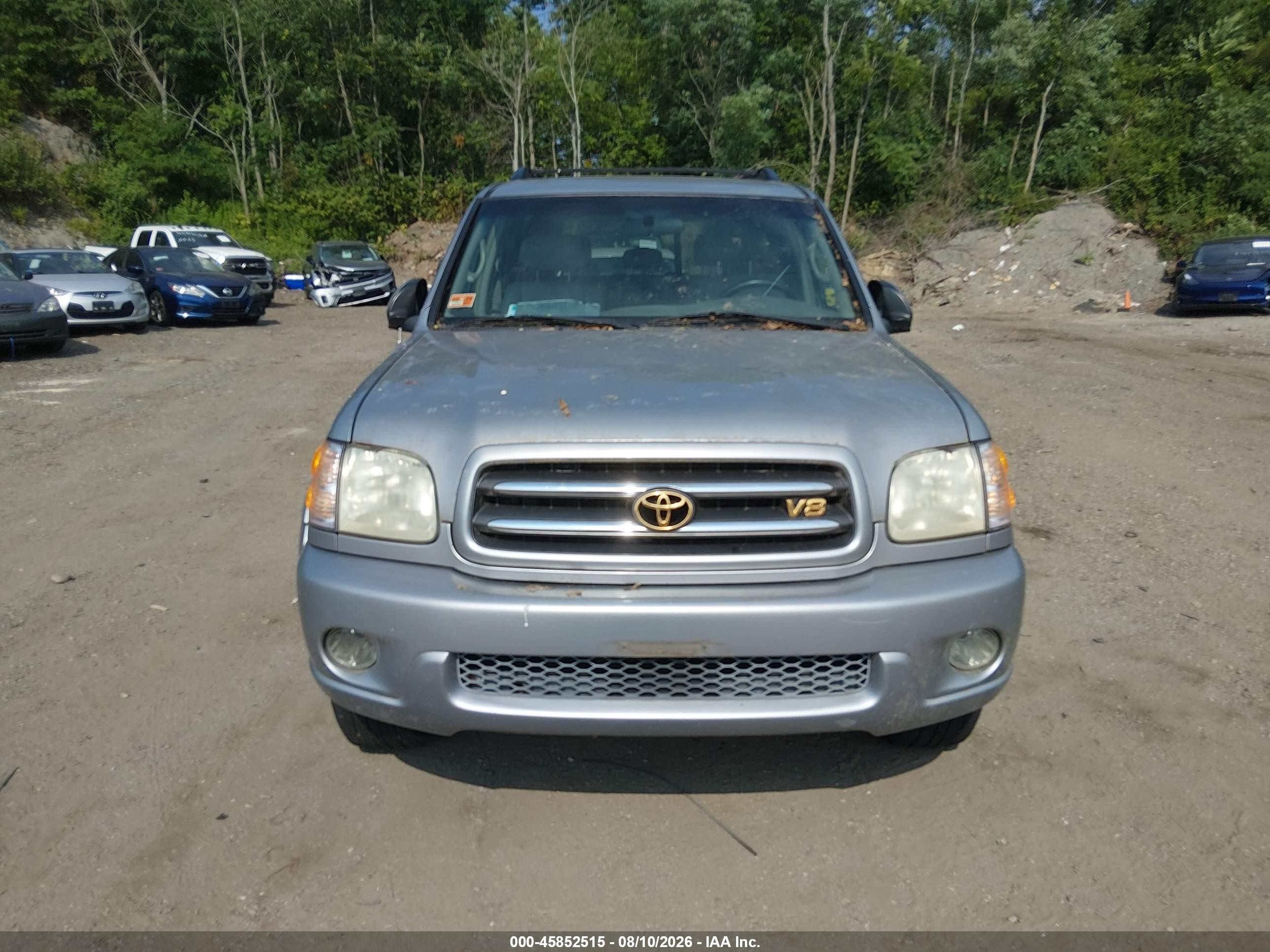 2001 Toyota Sequoia Limited V8 Серый vin: 5TDBT48A71S030079