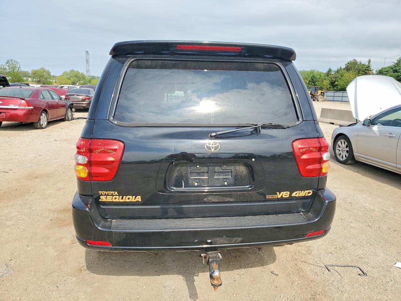 2002 Toyota Sequoia Limited Black vin: 5TDBT48A72S059583