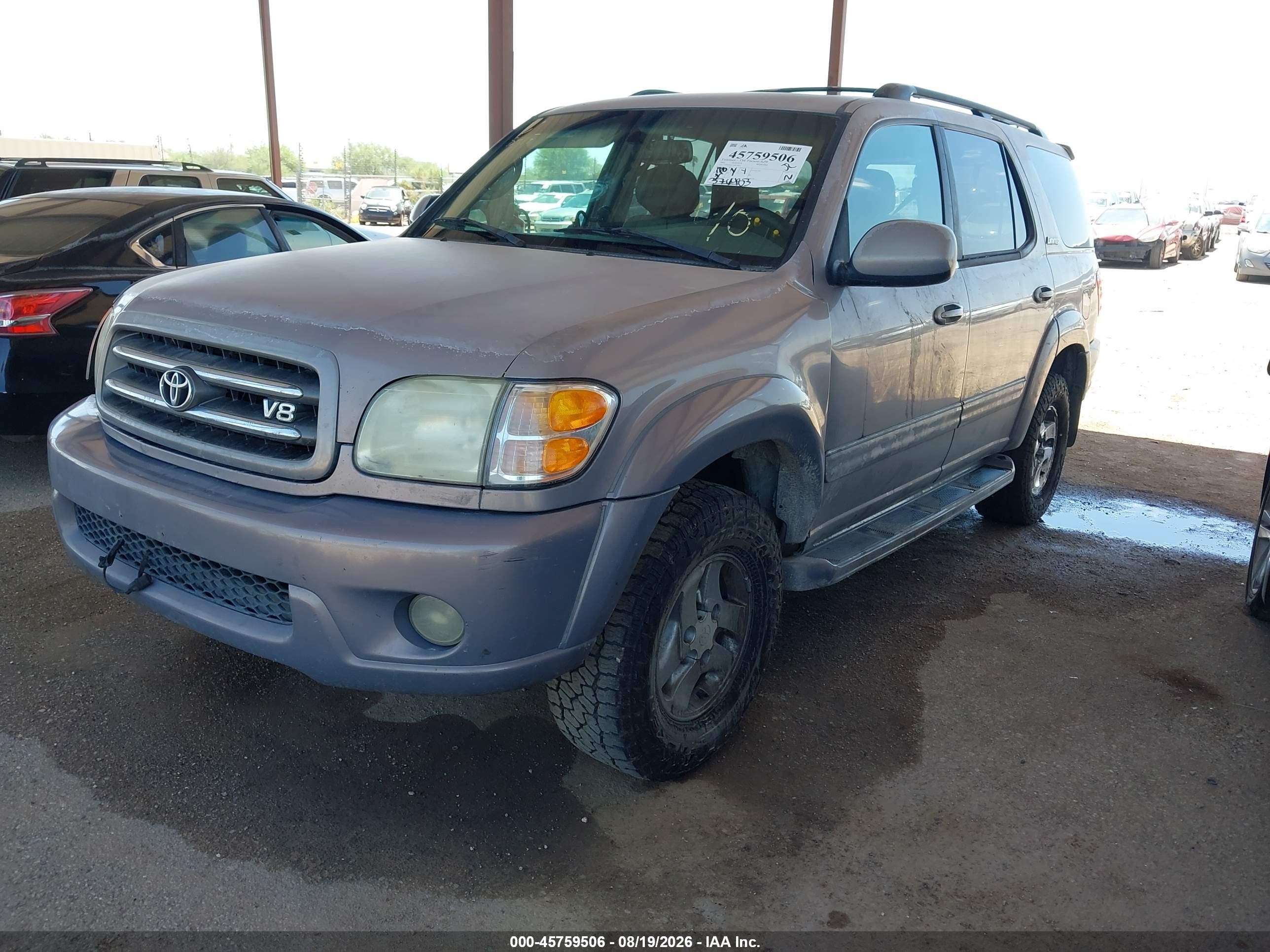 2002 Toyota Sequoia Limited Champagne vin: 5TDBT48A72S074830