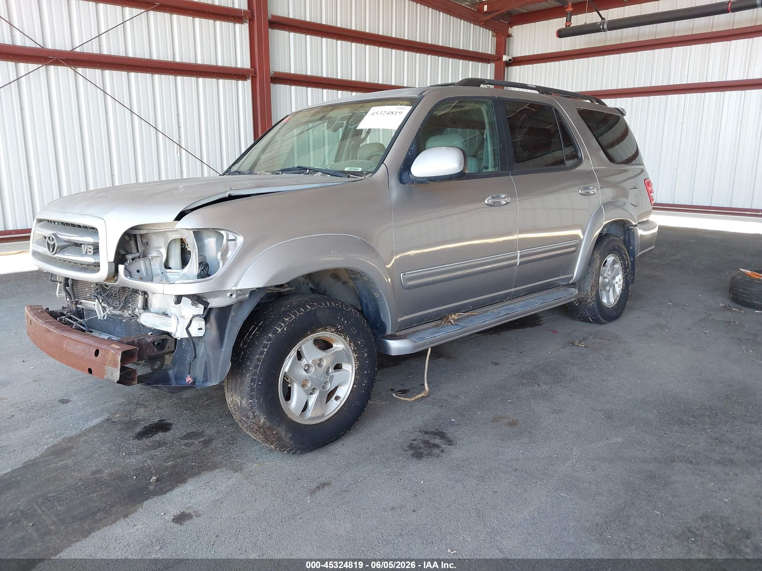 2003 Toyota Sequoia Limited V8 Серебряный vin: 5TDBT48A73S144246