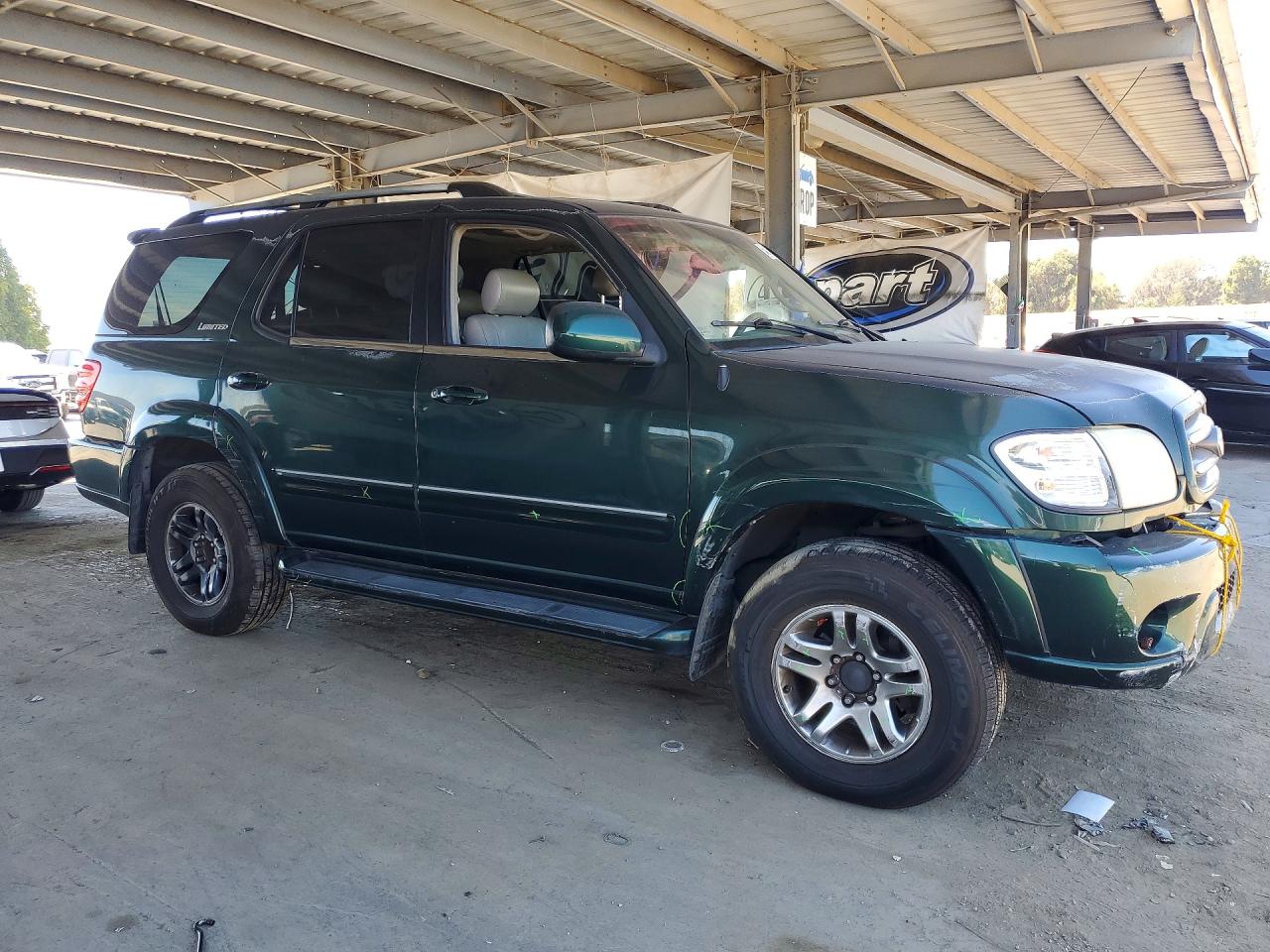 2004 Toyota Sequoia Limited Зеленый vin: 5TDBT48A74S229587