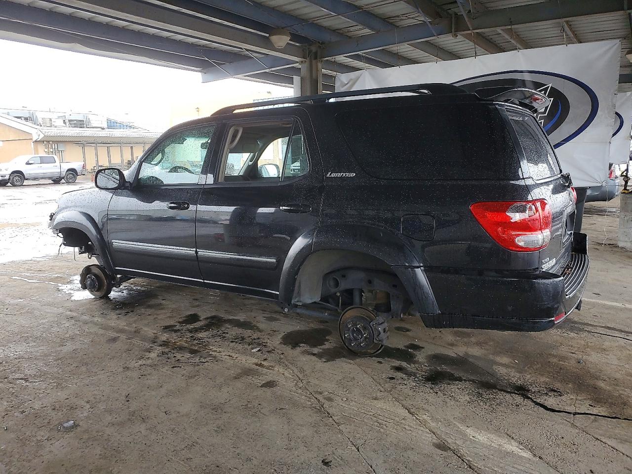 2005 Toyota Sequoia Limited Black vin: 5TDBT48A75S234404