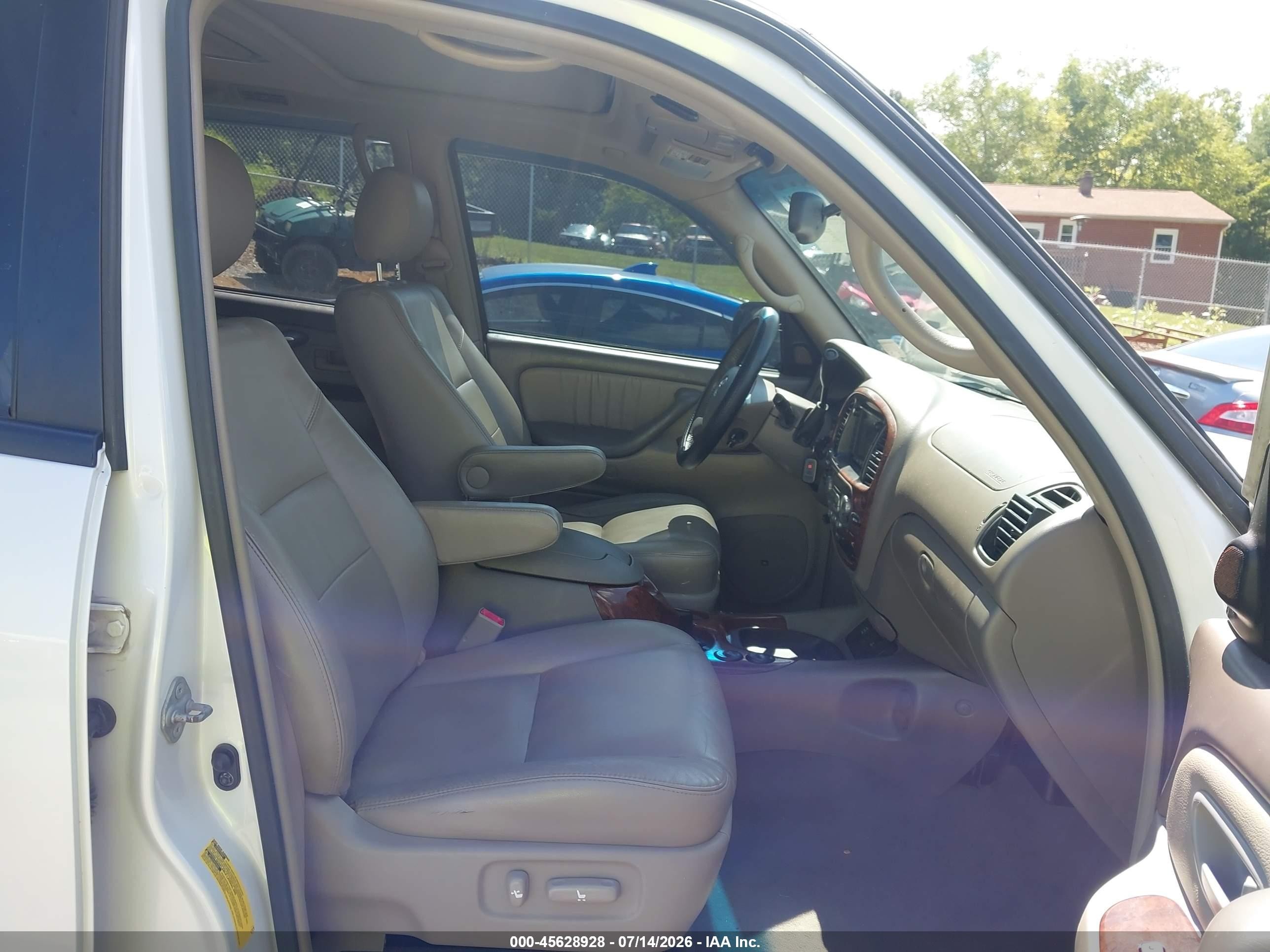 2006 Toyota Sequoia Limited V8 Белый vin: 5TDBT48A76S262320