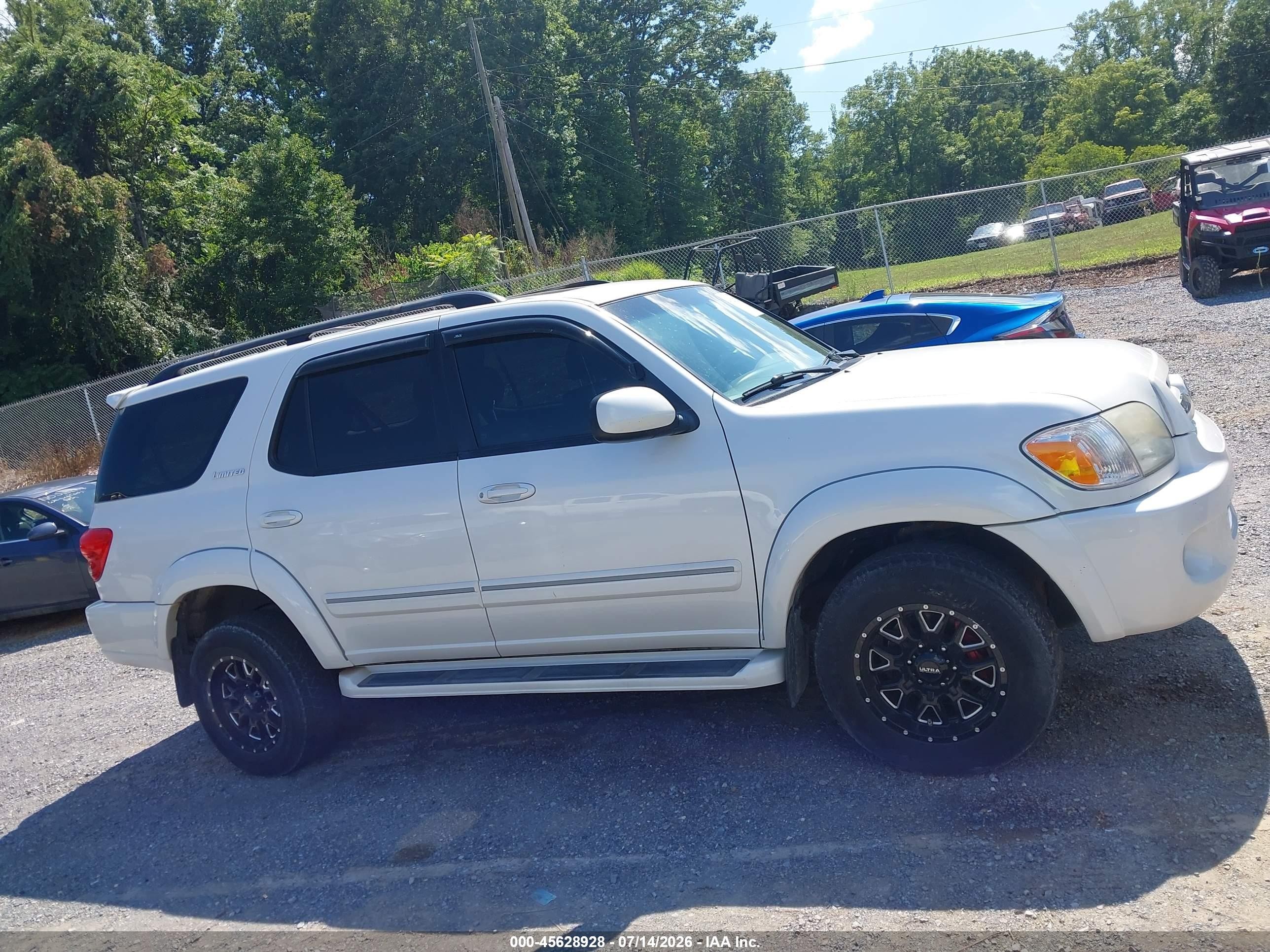 2006 Toyota Sequoia Limited V8 Белый vin: 5TDBT48A76S262320