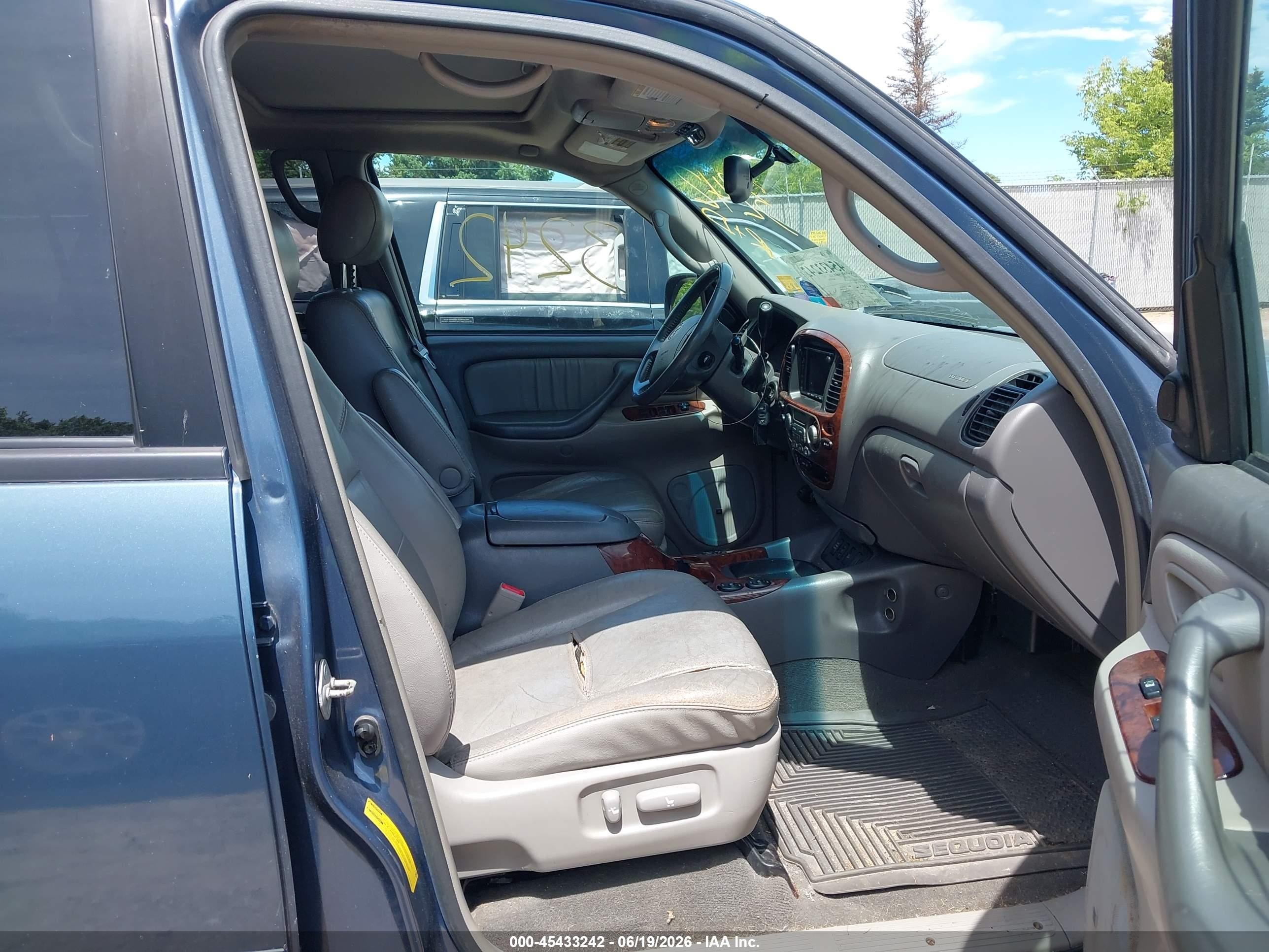 2006 Toyota Sequoia Limited V8 Blue vin: 5TDBT48A76S262544