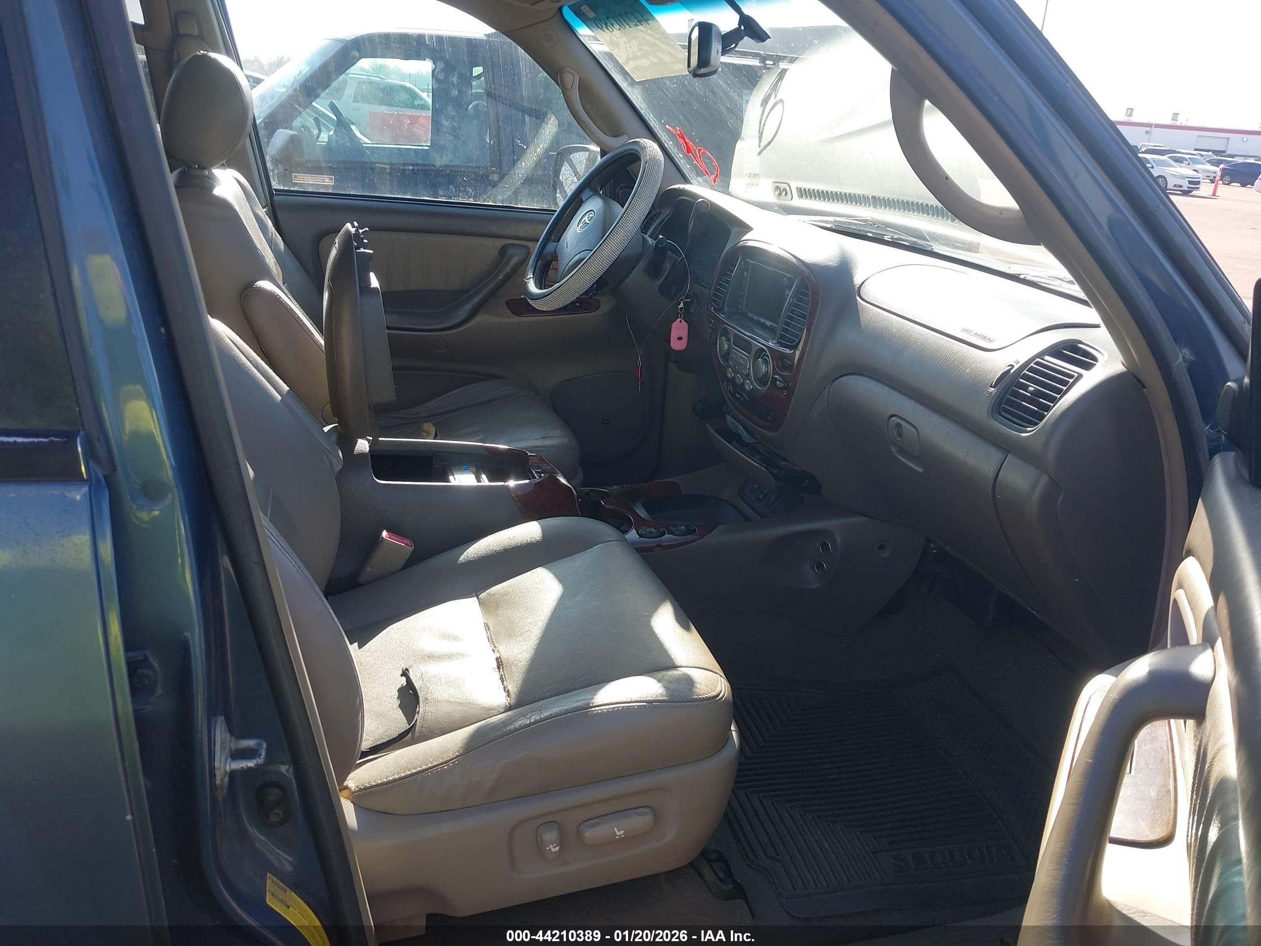 2007 Toyota Sequoia Limited V8 Blue vin: 5TDBT48A77S289227