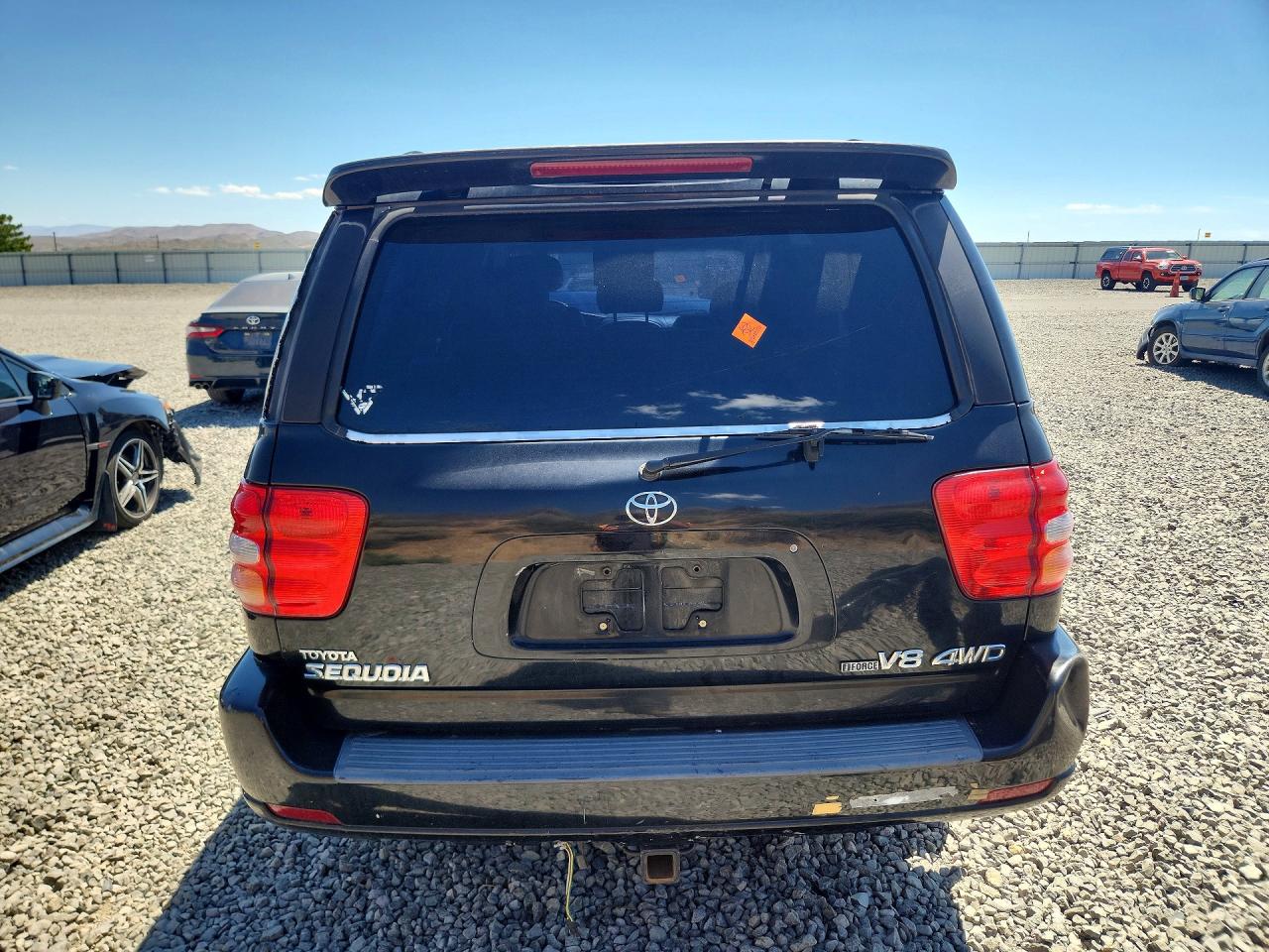 2002 Toyota Sequoia Limited Black vin: 5TDBT48A82S080944
