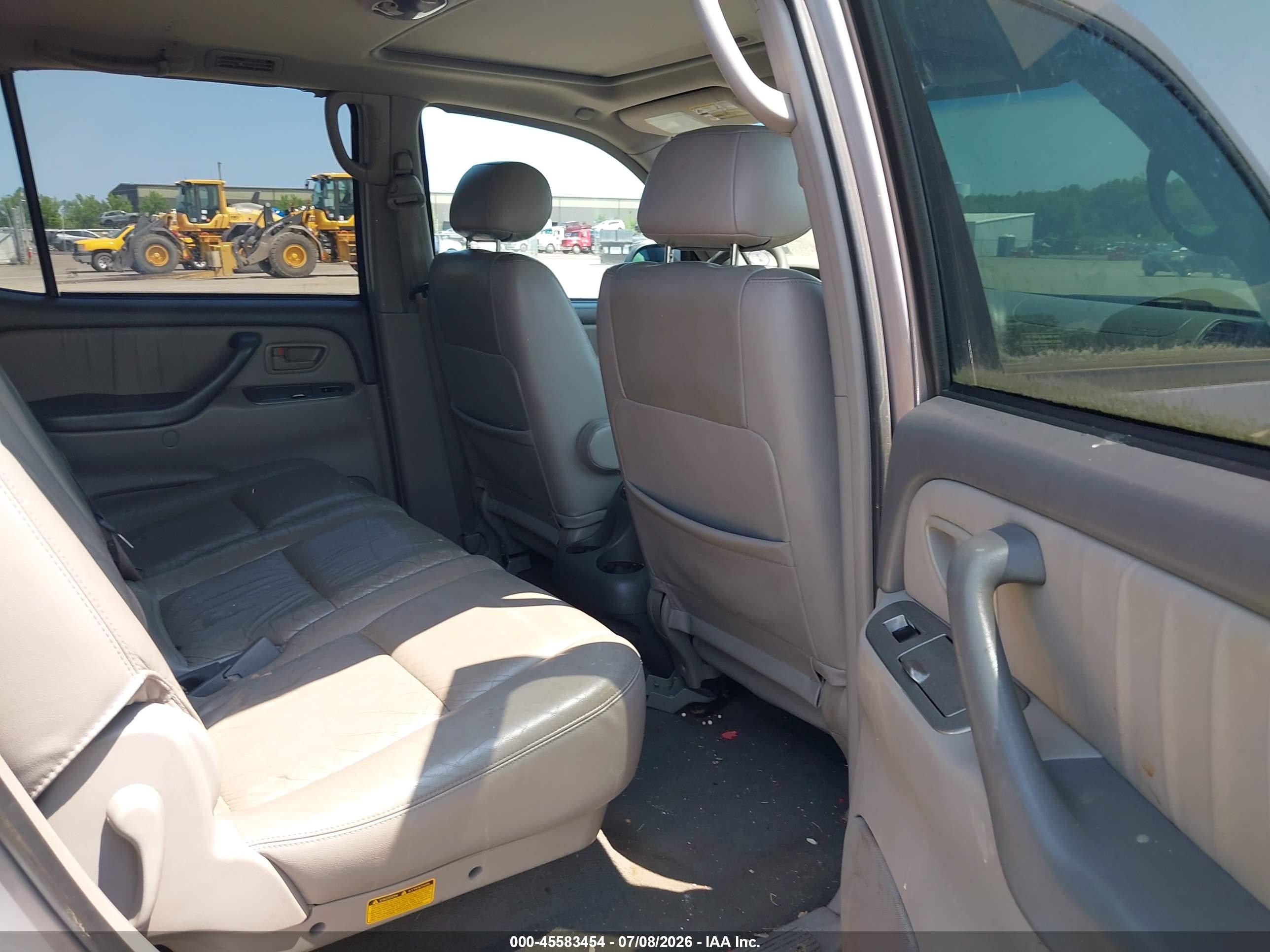 2002 Toyota Sequoia Limited V8 Gray vin: 5TDBT48A82S131147
