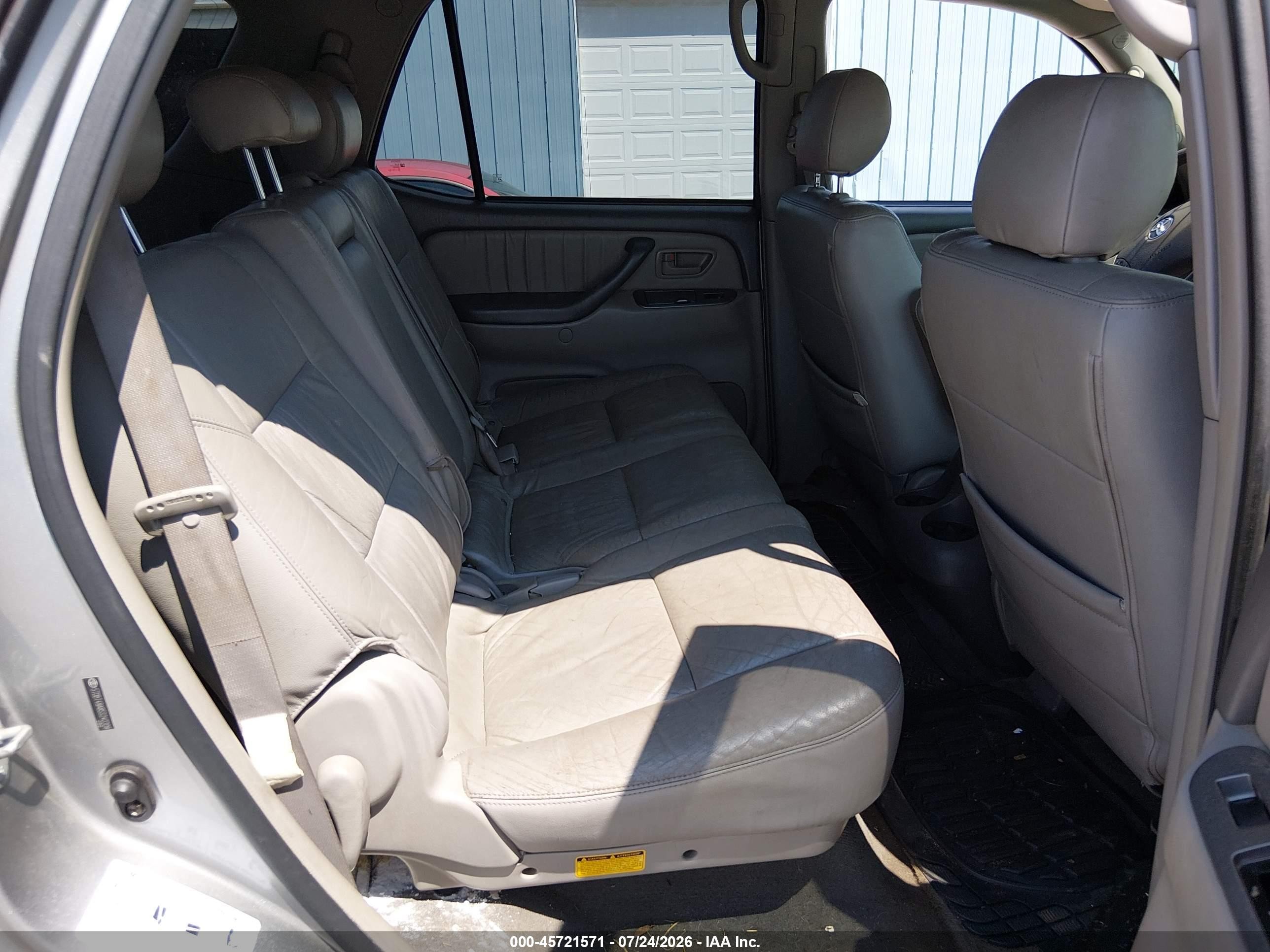 2005 Toyota Sequoia Limited V8 Gray vin: 5TDBT48A85S240308