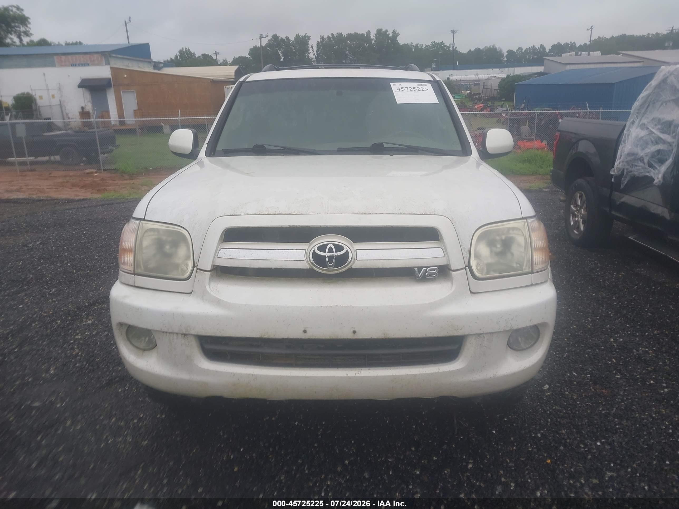 2006 Toyota Sequoia Limited V8 Белый vin: 5TDBT48A86S269972