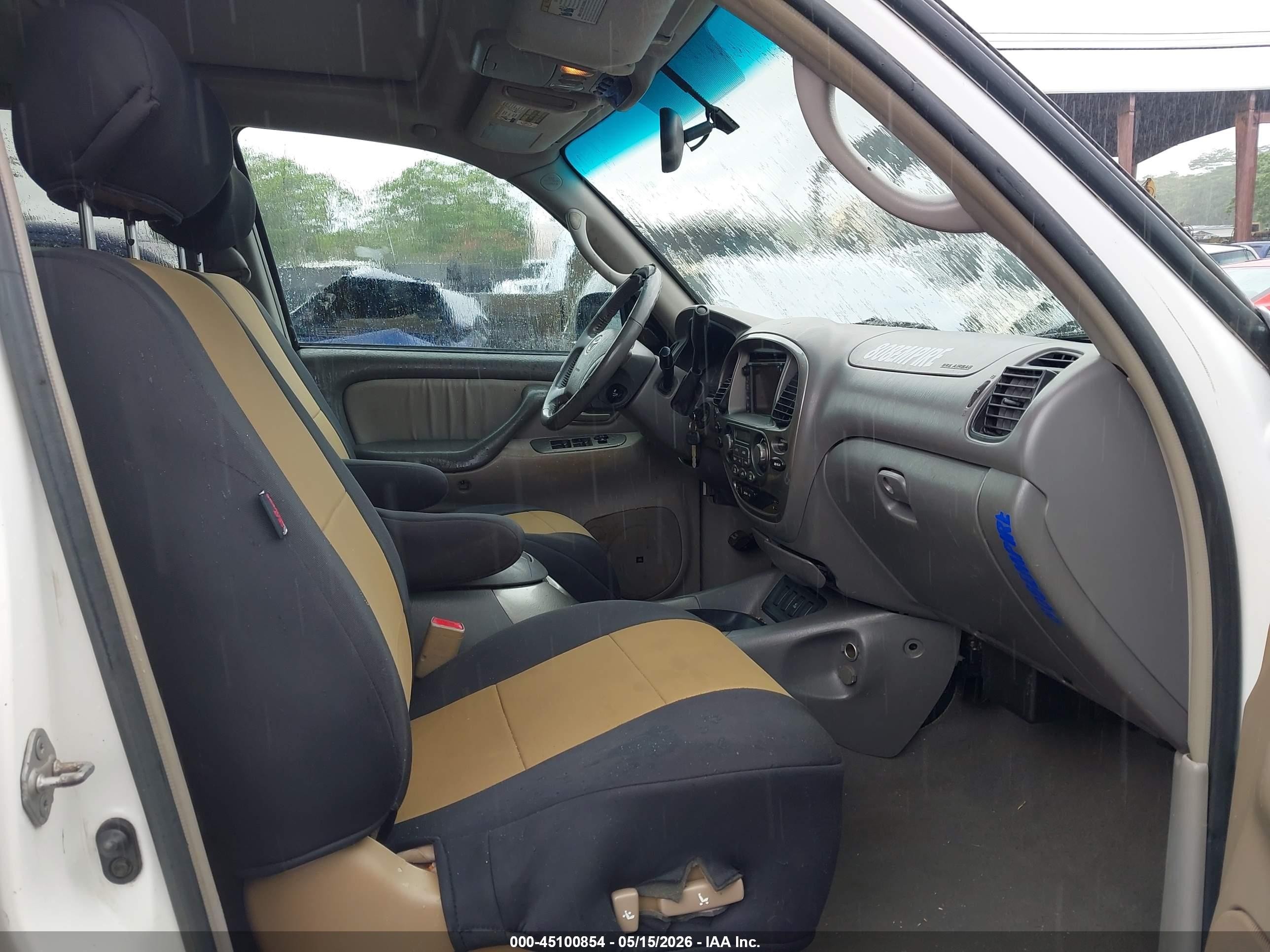 2006 Toyota Sequoia Limited V8 White vin: 5TDBT48A86S276596
