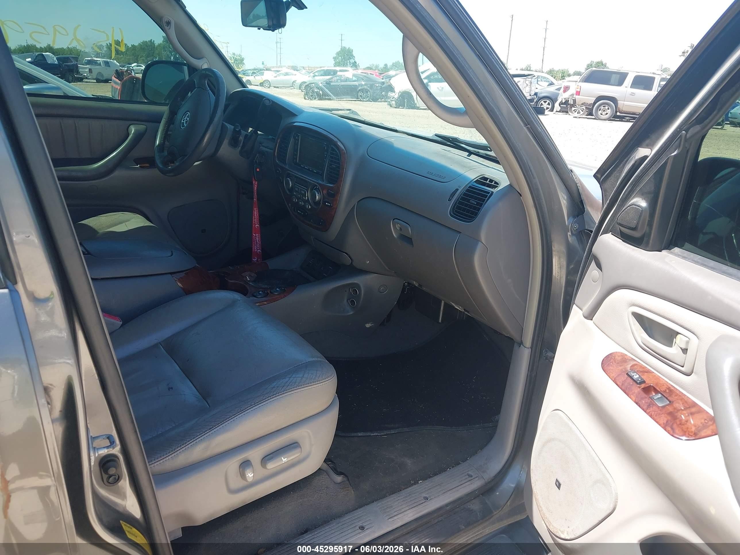 2007 Toyota Sequoia Limited V8 Gray vin: 5TDBT48A87S283694
