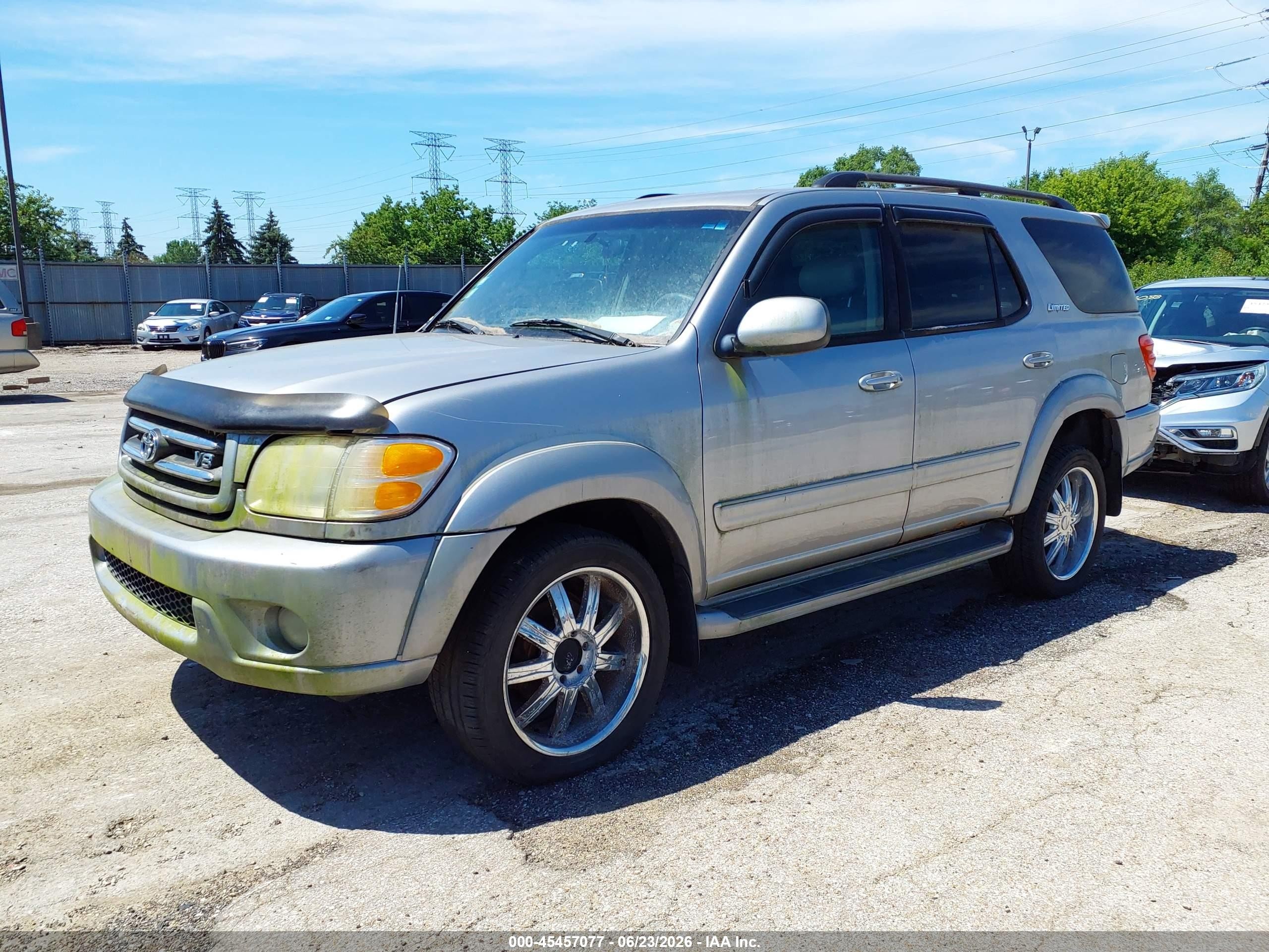 2002 Toyota Sequoia Limited V8 Серебряный vin: 5TDBT48A92S076580