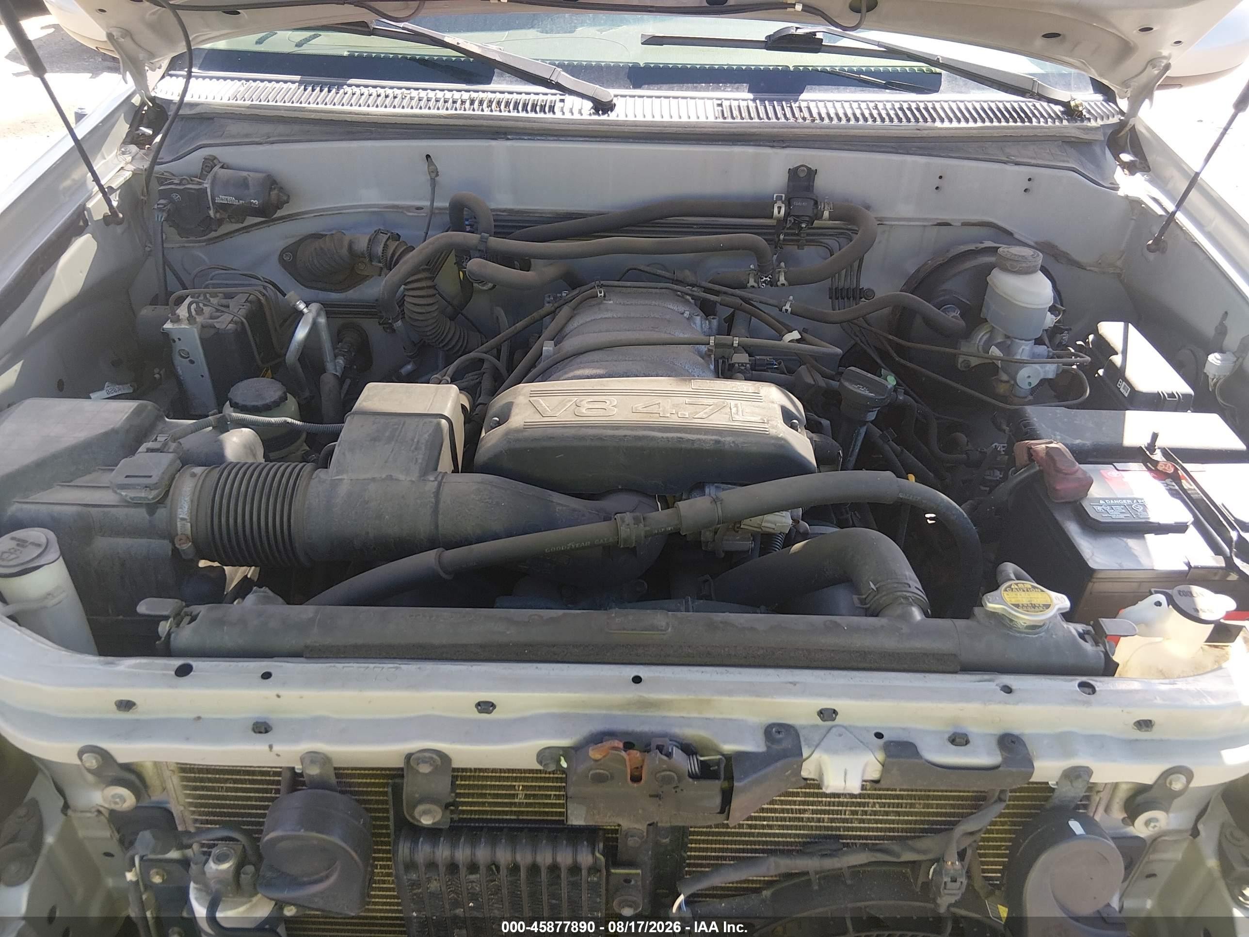 2002 Toyota Sequoia Limited V8 Серебряный vin: 5TDBT48A92S089975
