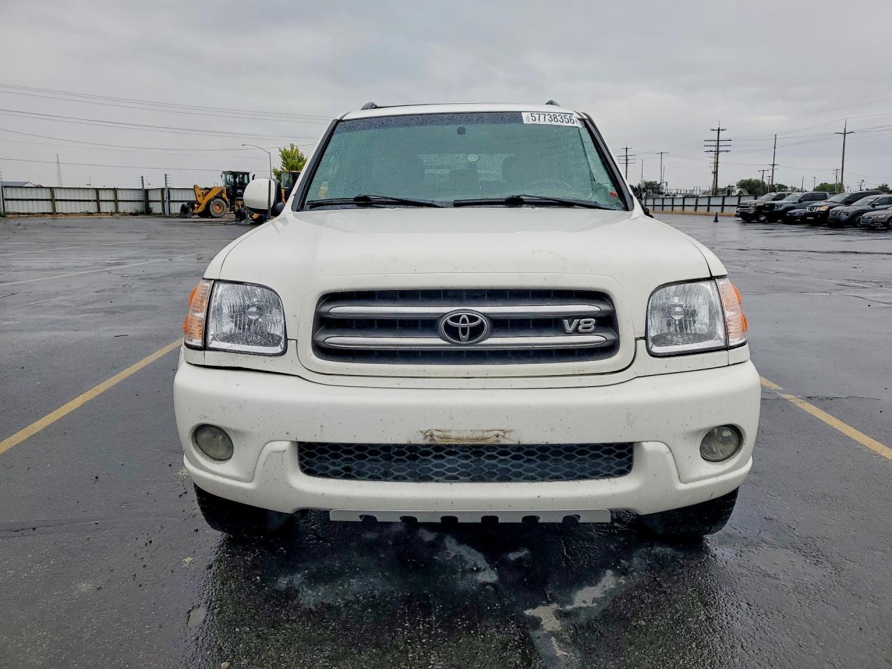 2003 Toyota Sequoia Limited White vin: 5TDBT48A93S181847