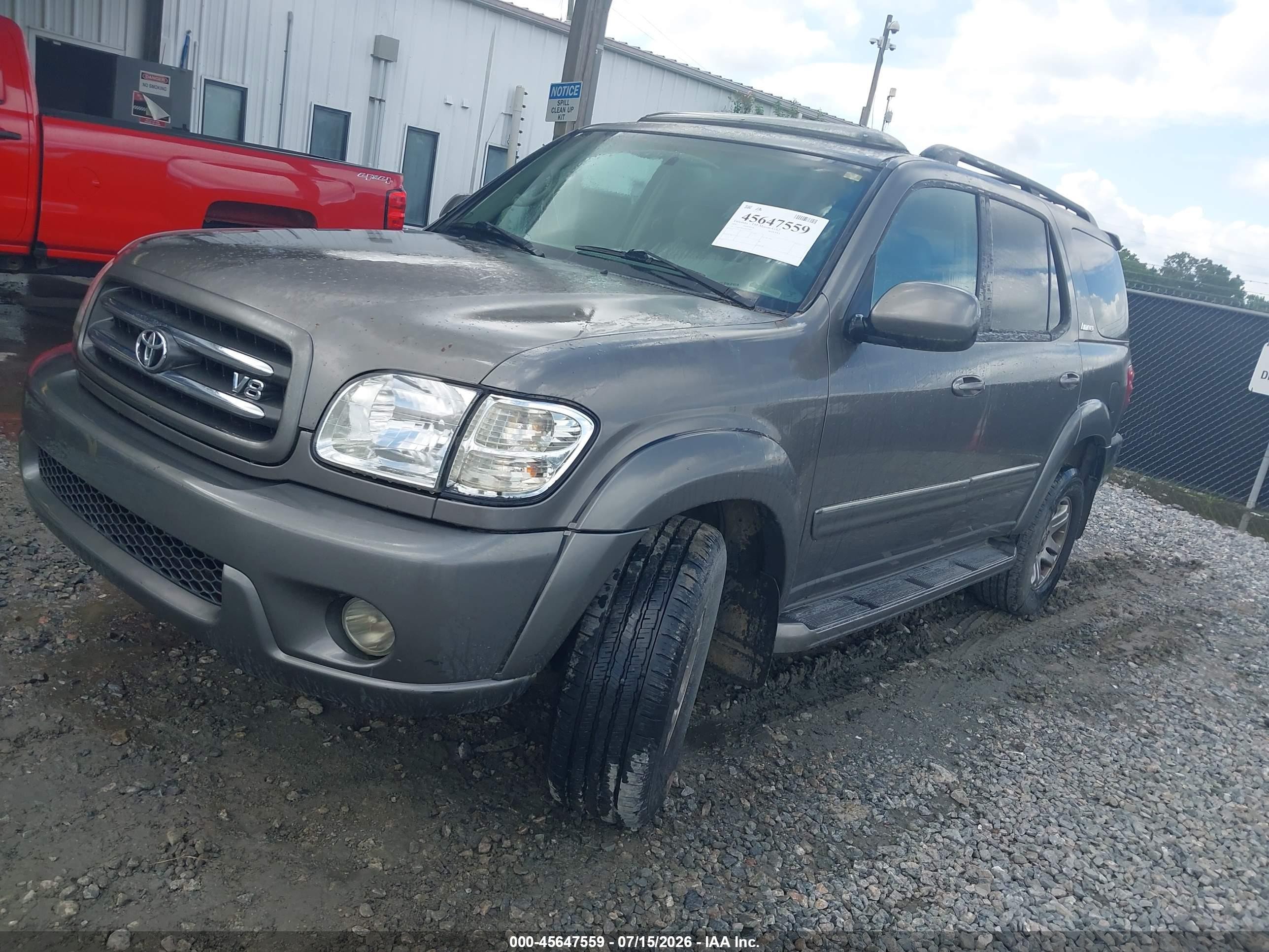2004 Toyota Sequoia Limited V8 Gray vin: 5TDBT48A94S217487
