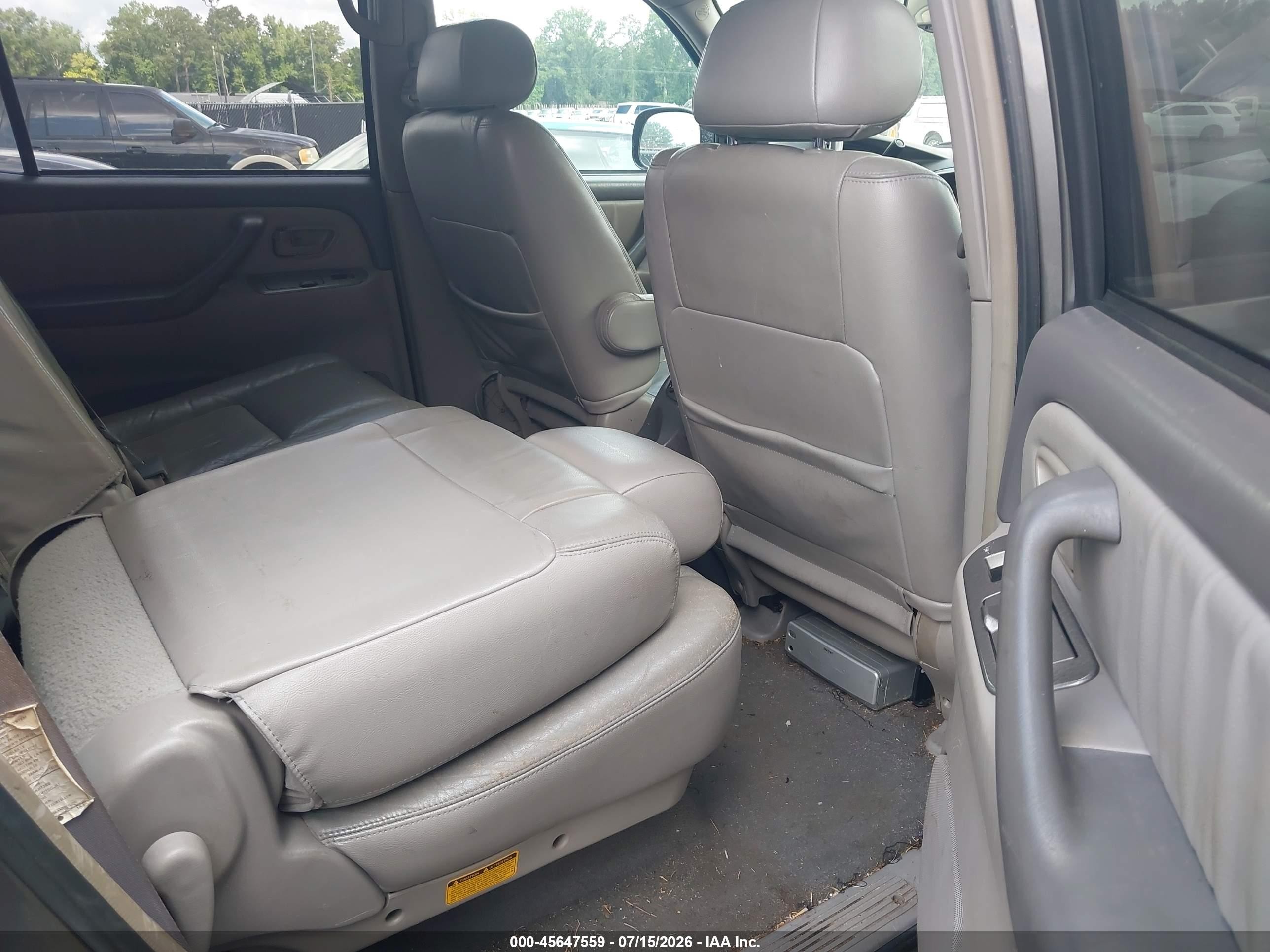 2004 Toyota Sequoia Limited V8 Gray vin: 5TDBT48A94S217487