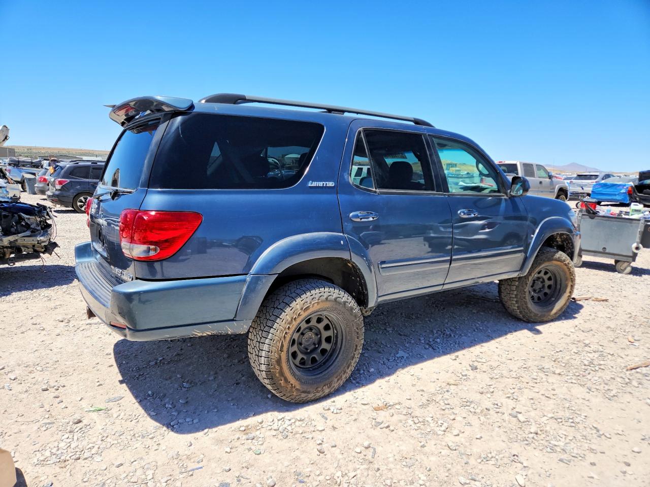 2005 Toyota Sequoia Limited Teal vin: 5TDBT48A95S235442
