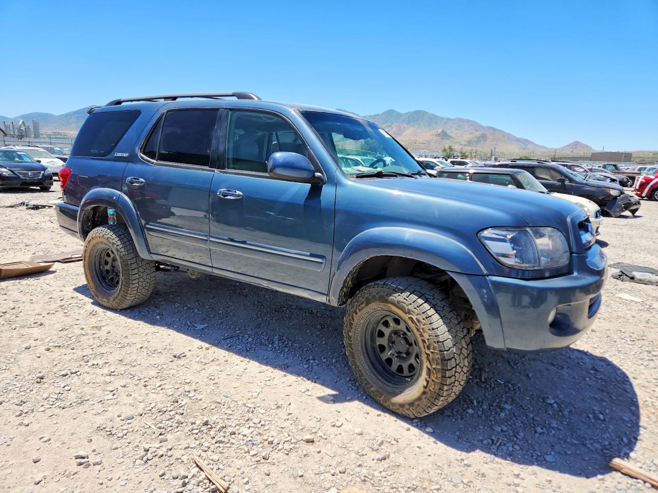 2005 Toyota Sequoia Limited Teal vin: 5TDBT48A95S235442