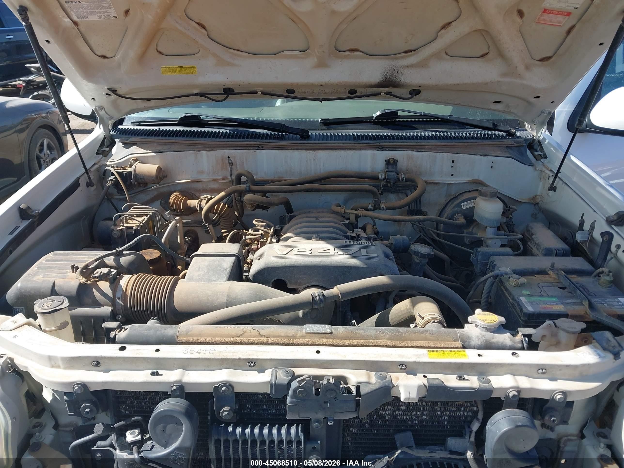 2006 Toyota Sequoia Limited V8 Белый vin: 5TDBT48A96S268197