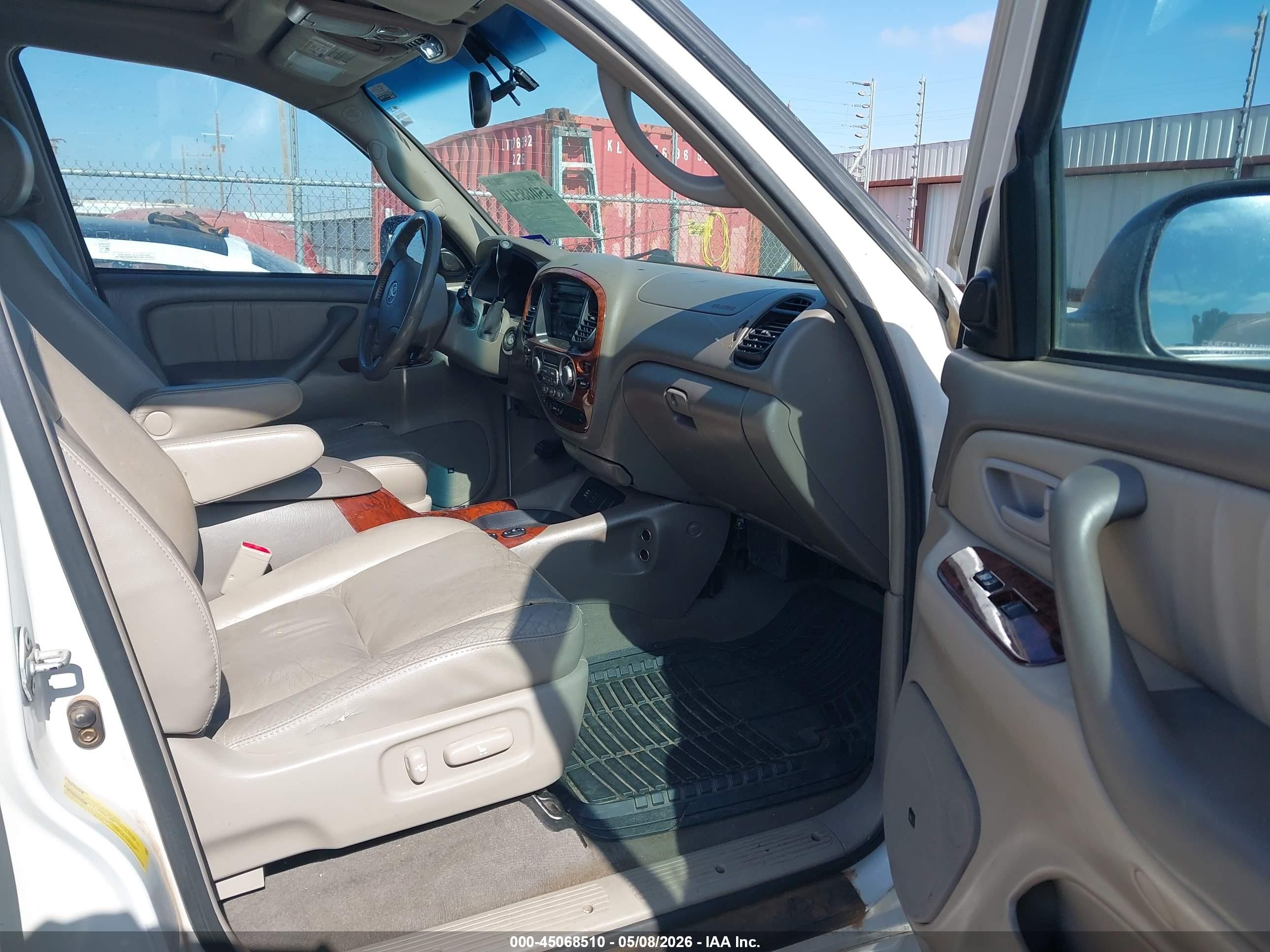 2006 Toyota Sequoia Limited V8 Белый vin: 5TDBT48A96S268197