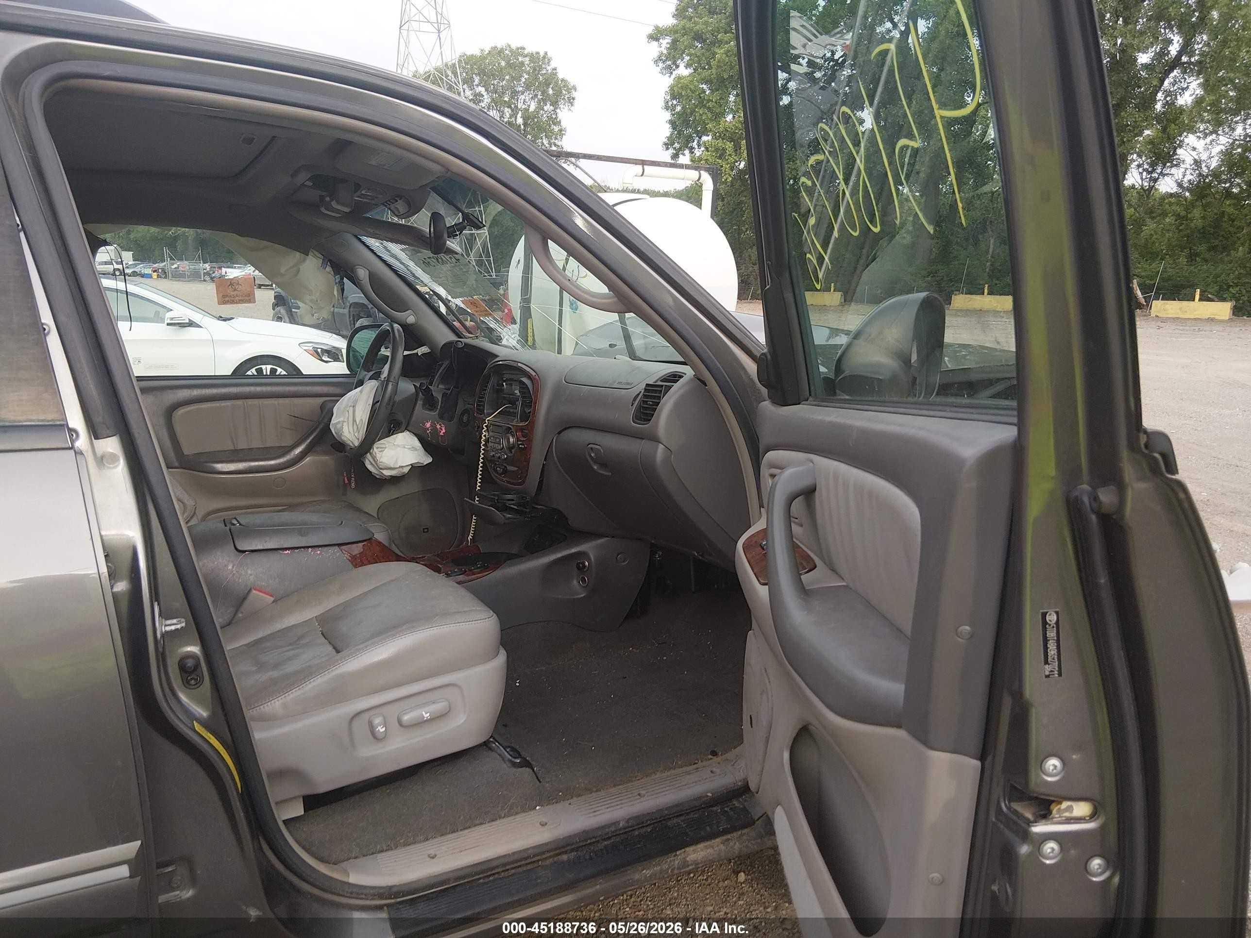 2006 Toyota Sequoia Limited V8 Gray vin: 5TDBT48A96S270211