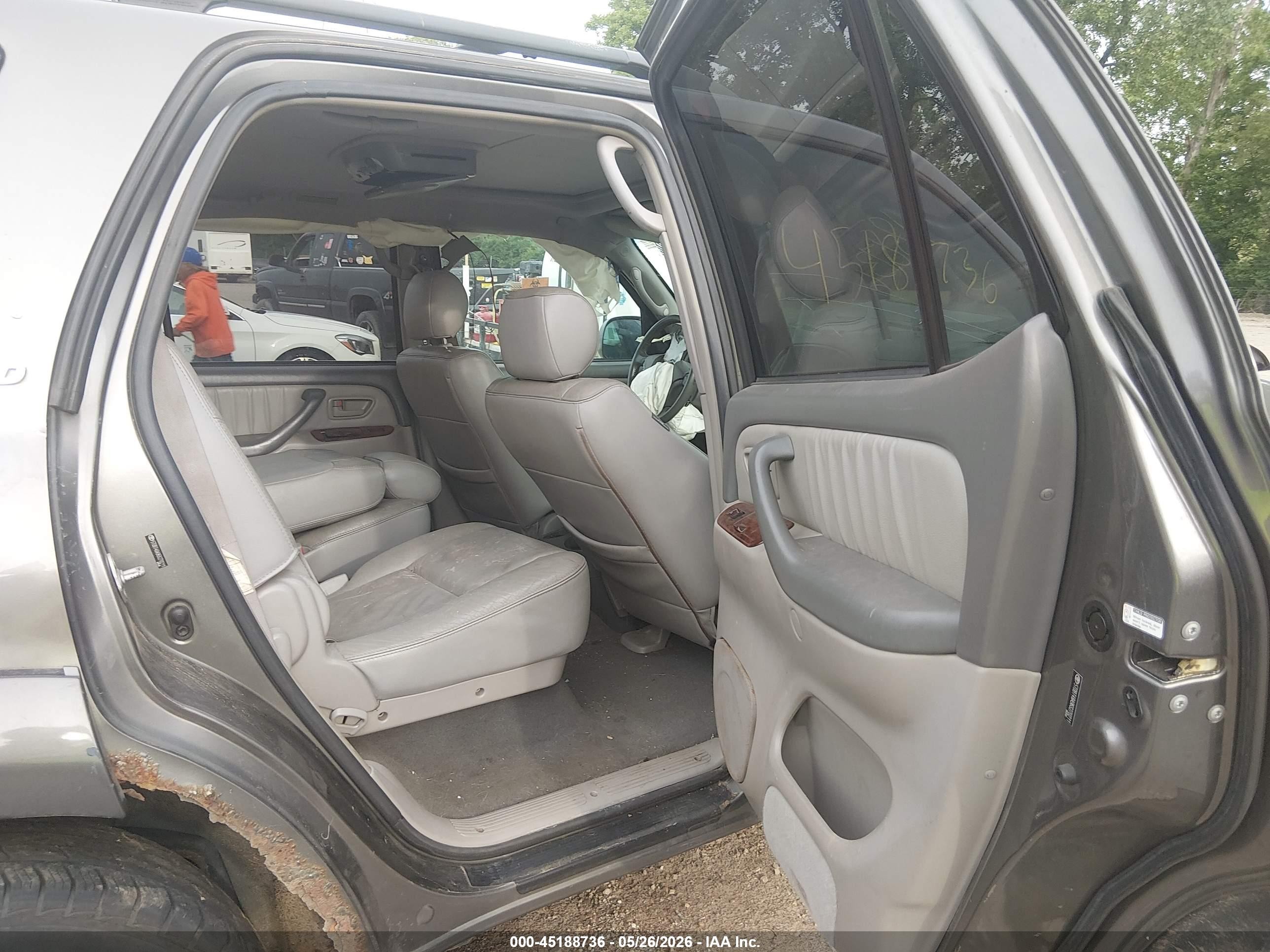 2006 Toyota Sequoia Limited V8 Gray vin: 5TDBT48A96S270211