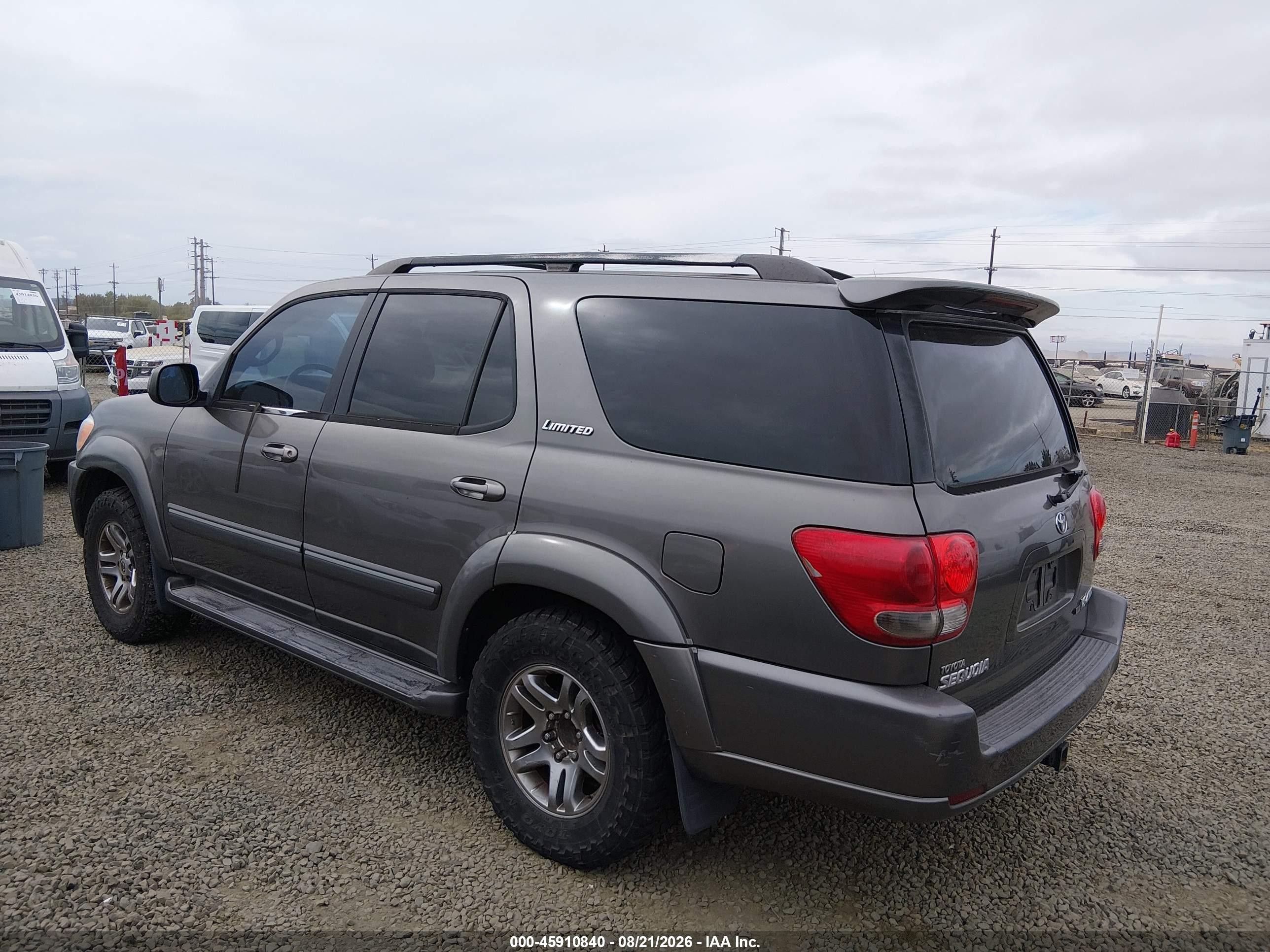 2006 Toyota Sequoia Limited V8 Brown vin: 5TDBT48A96S270788