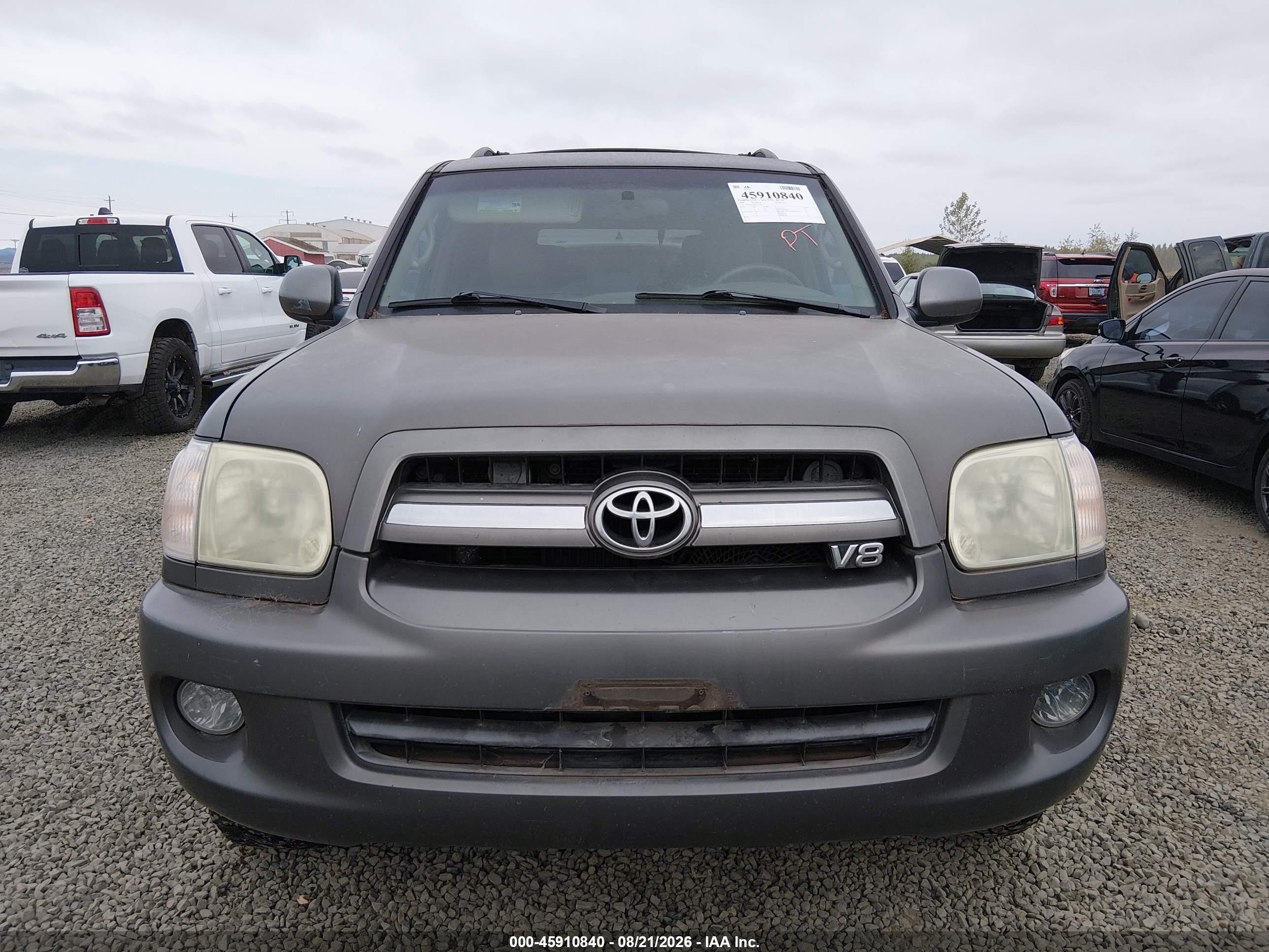 2006 Toyota Sequoia Limited V8 Brown vin: 5TDBT48A96S270788
